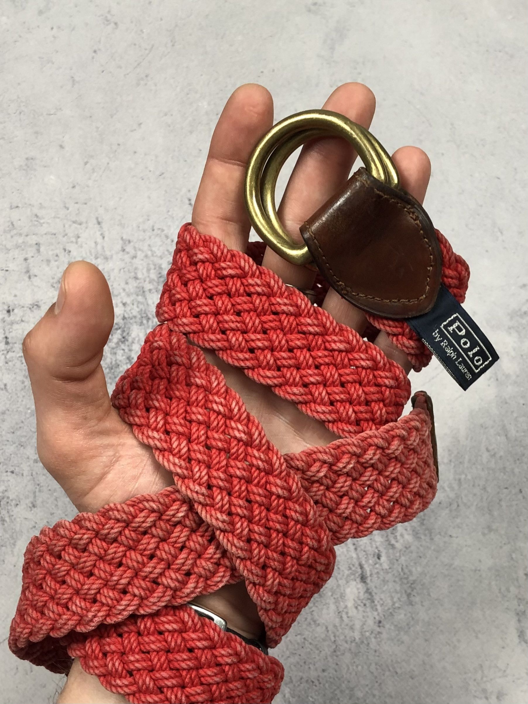 Polo Ralph Lauren Vintage Polo Ralph Lauren D-Ring Braided Leather Belt Size ONE SIZE - 1 Thumbnail