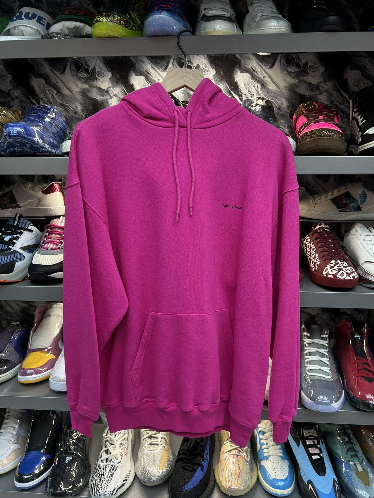 Balenciaga Balenciaga Pink Small Logo Hoodie Size US M / EU 48-50 / 2 - 1 Thumbnail