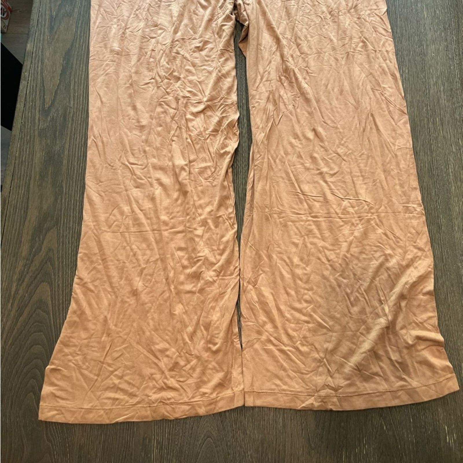 SKIMS NWT Skims Velour Track Pants Wide Leg Ochre Size 4X Size 42" / US 20 - 6 Thumbnail