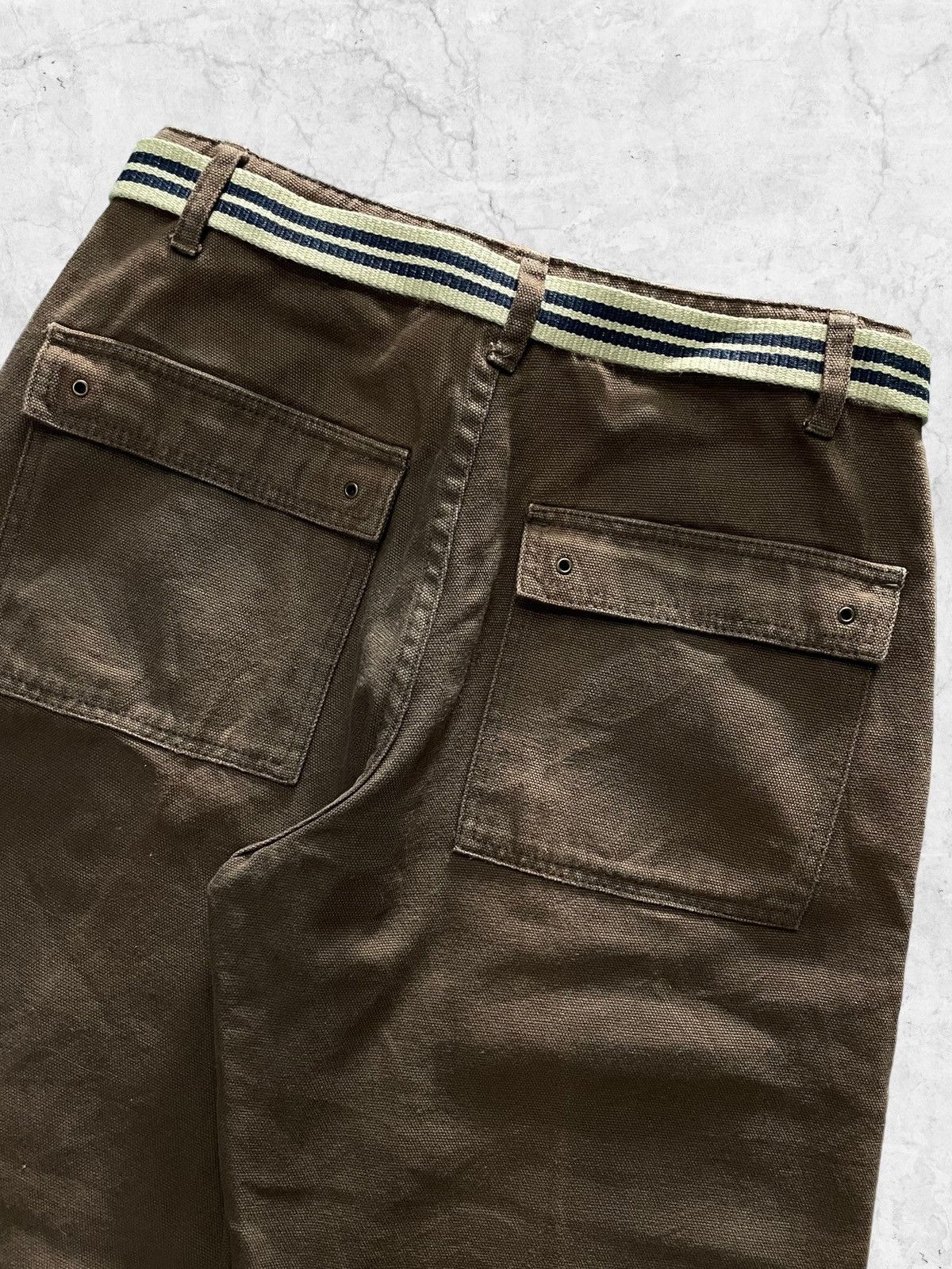 Vintage Amore Puro Multi Pocket Baggy Cargo Pants With Belt Size US 30 / EU 46 - 11 Thumbnail