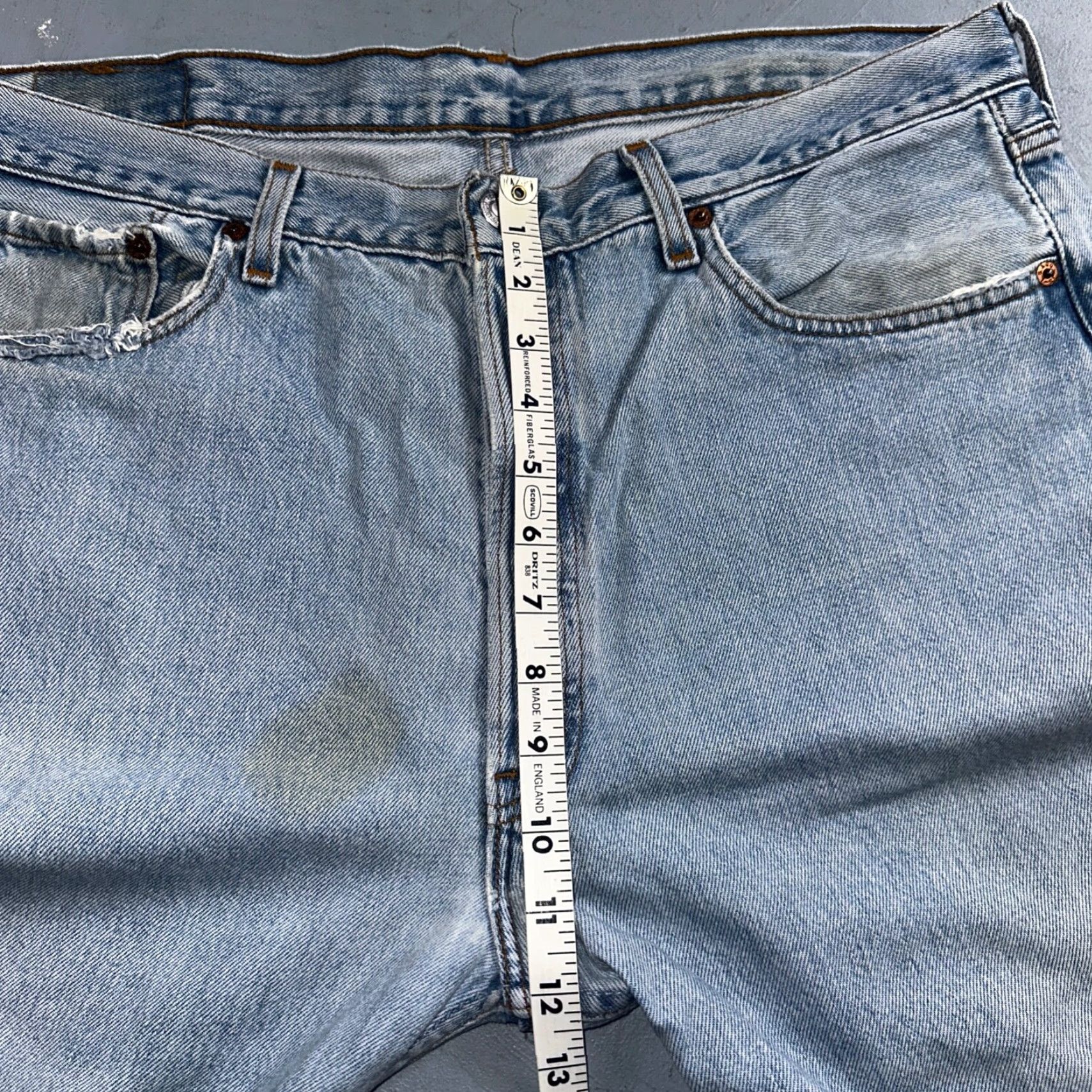 Levi's VINTAGE Levi's 501 Jeans Men 38x32 Straight Leg 90s USA Light Wash Denim Clothing Size US 38 / EU 54 - 6 Thumbnail