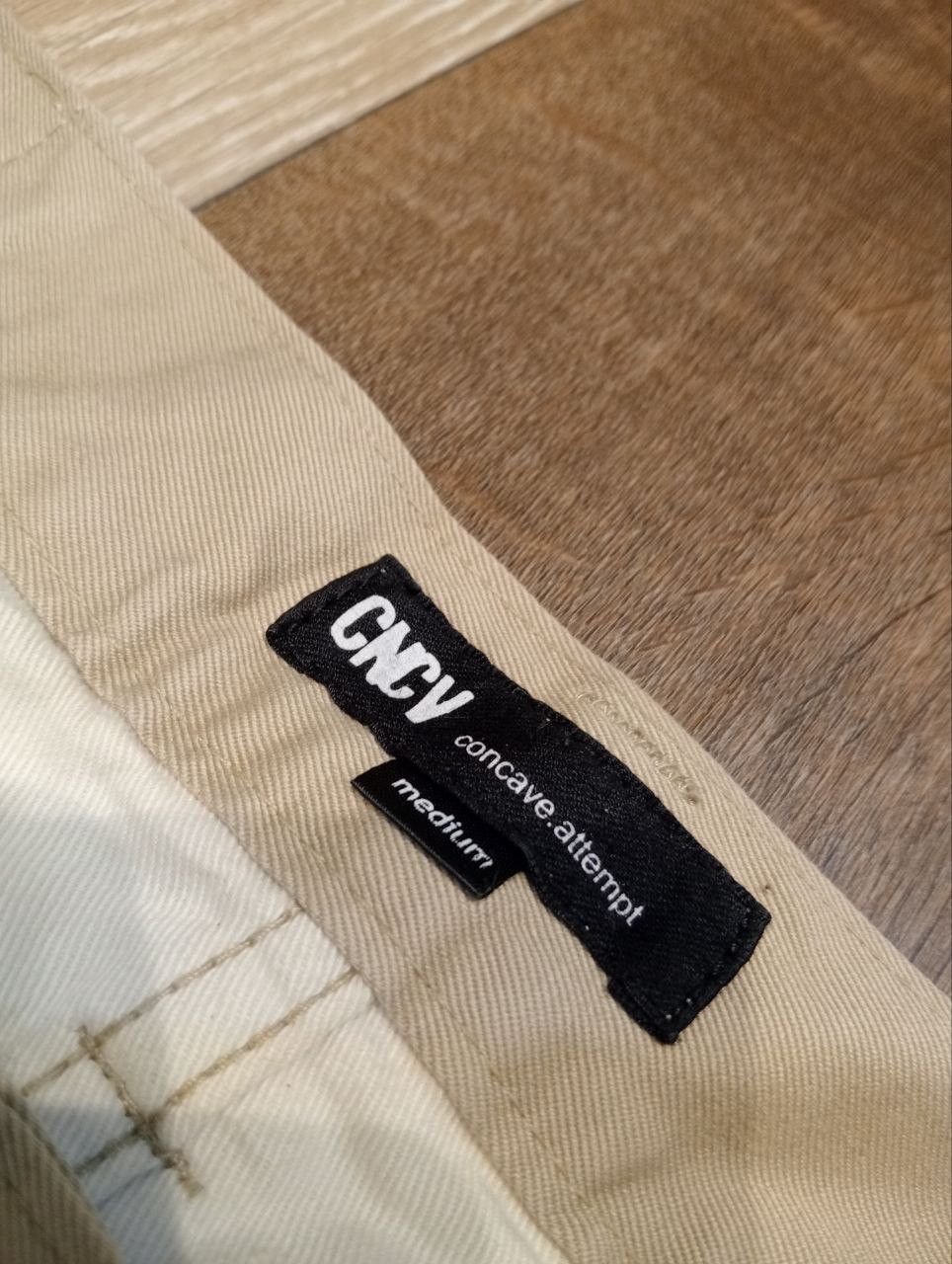 Japanese Brand CNCV CONCAVE ATTEMPT KHAKI COTTON PANTS Size US 35 - 5 Thumbnail