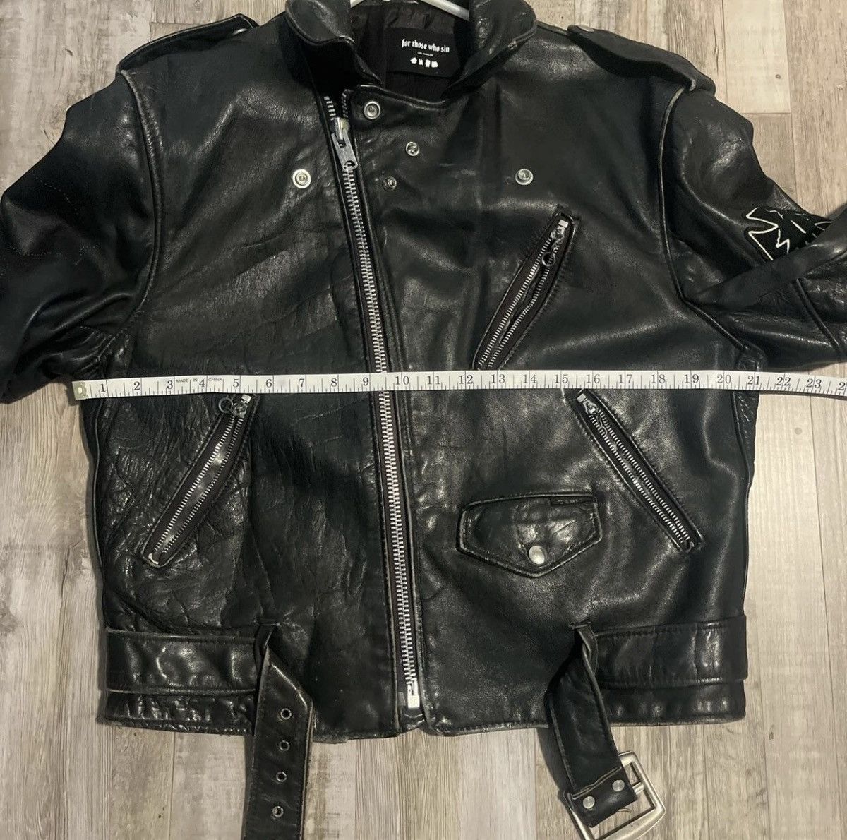 For Those Who Sin Vintage Schott Perfecto x For Those Who Sin Patches Jacket Size US M / EU 48-50 / 2 - 3 Thumbnail