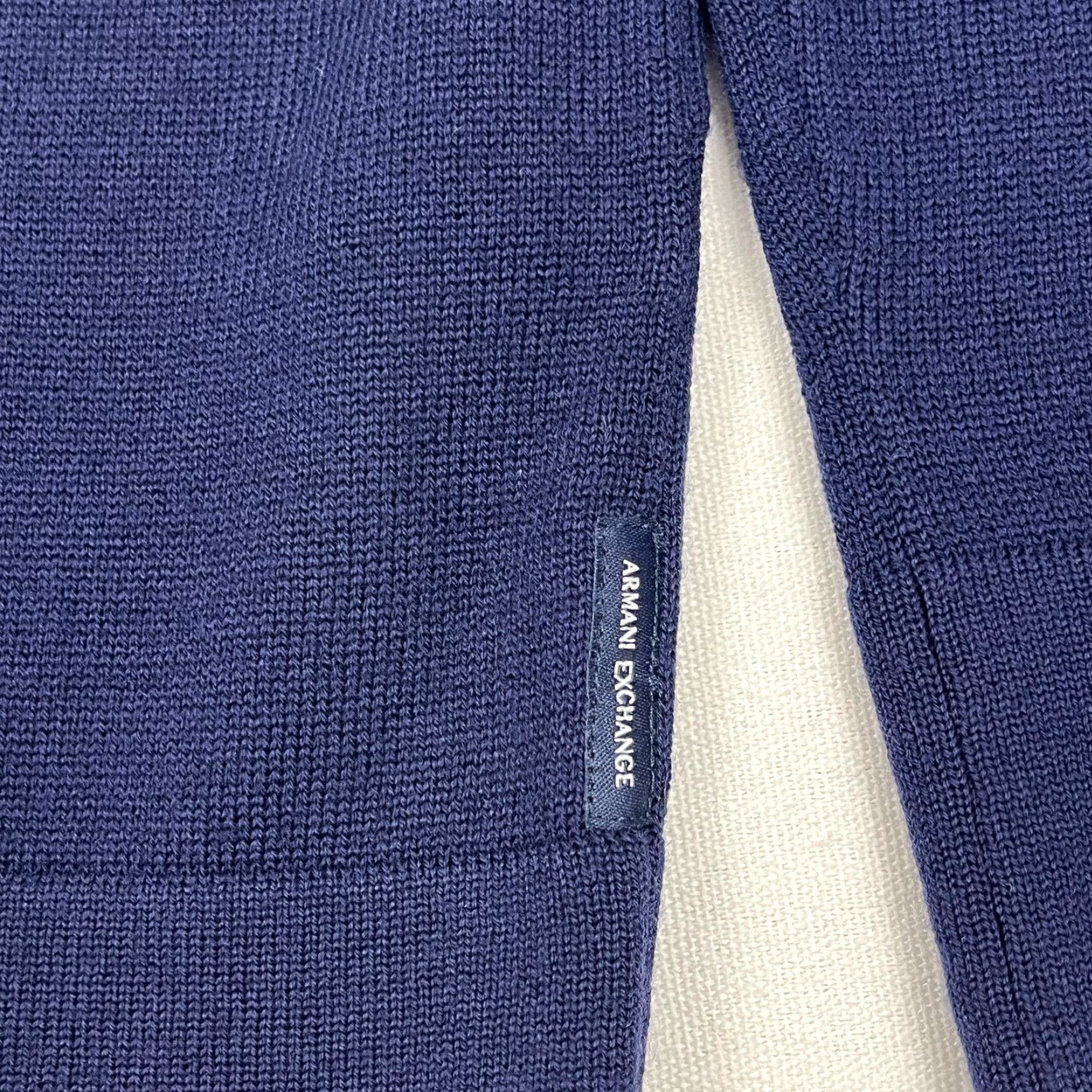 Armani Exchange Armani Exchange Sweater Mens XL Blue Geometric Merino Wool Crew Pullover Jumper Size US XL / EU 56 / 4 - 2 Thumbnail