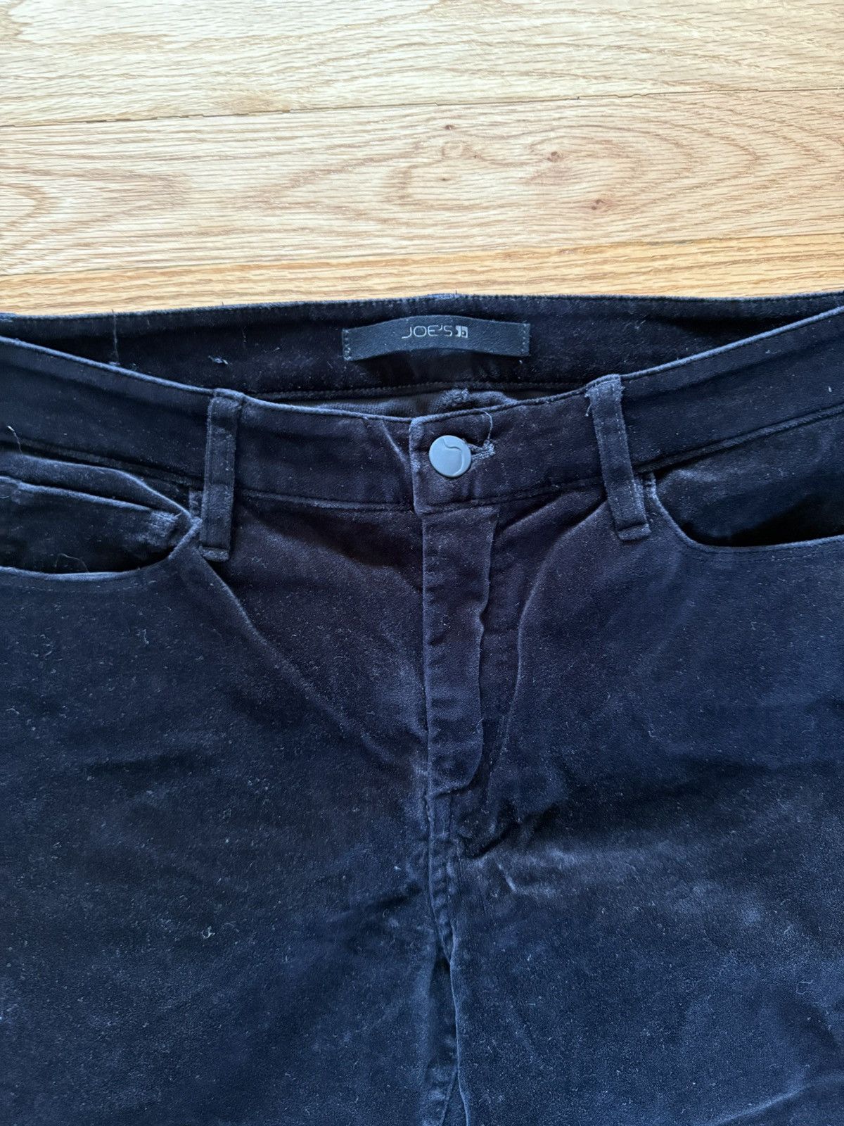 Joe's Joe’s Jeans Women Black Velvet Skinny Jeans 28W Size 28" / US 6 / IT 42 - 5 Thumbnail