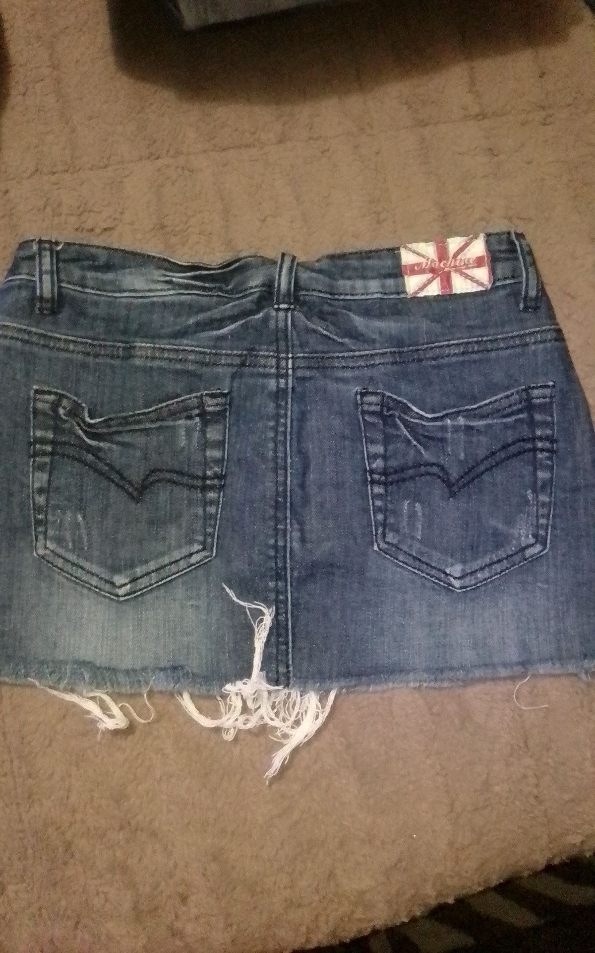 Other Machine Nouvelle Mode Jean Mini skirt Size 28" / US 6 / IT 42 - 4 Thumbnail