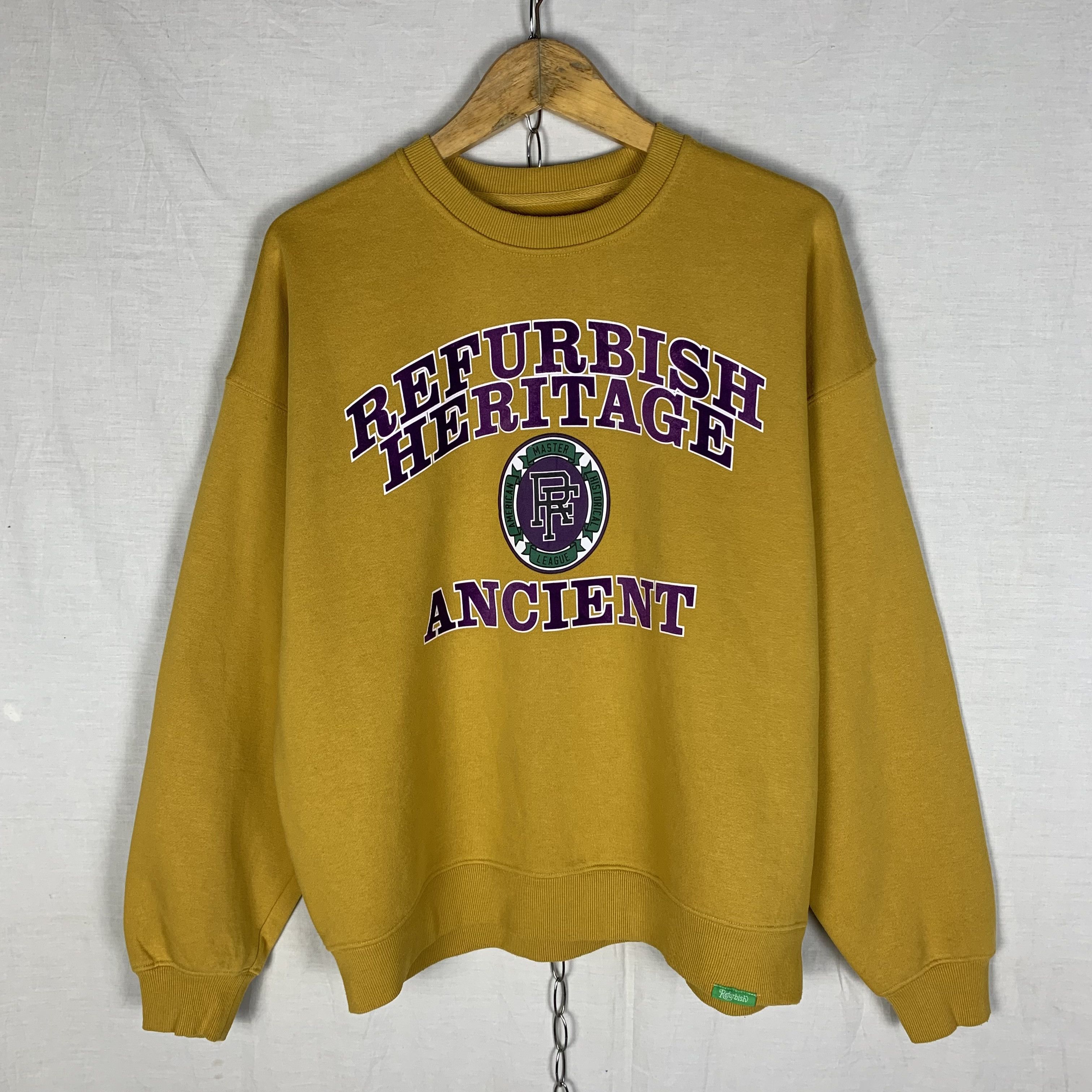 Japanese Brand BACKNUMBER Refurbish Heritage Ancient Sweatshirt Crewneck Size US L / EU 52-54 / 3 - 1 Thumbnail