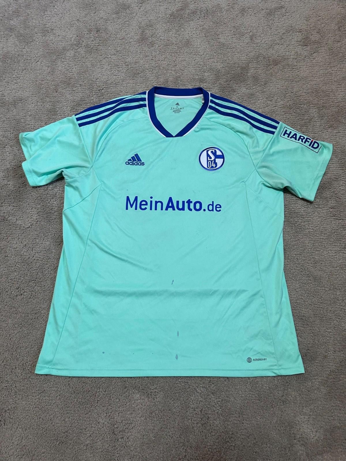 Adidas Schalke 04 2022/23 Third Football Shirt Soccer Jersey Trikot Size ONE SIZE - 1 Thumbnail