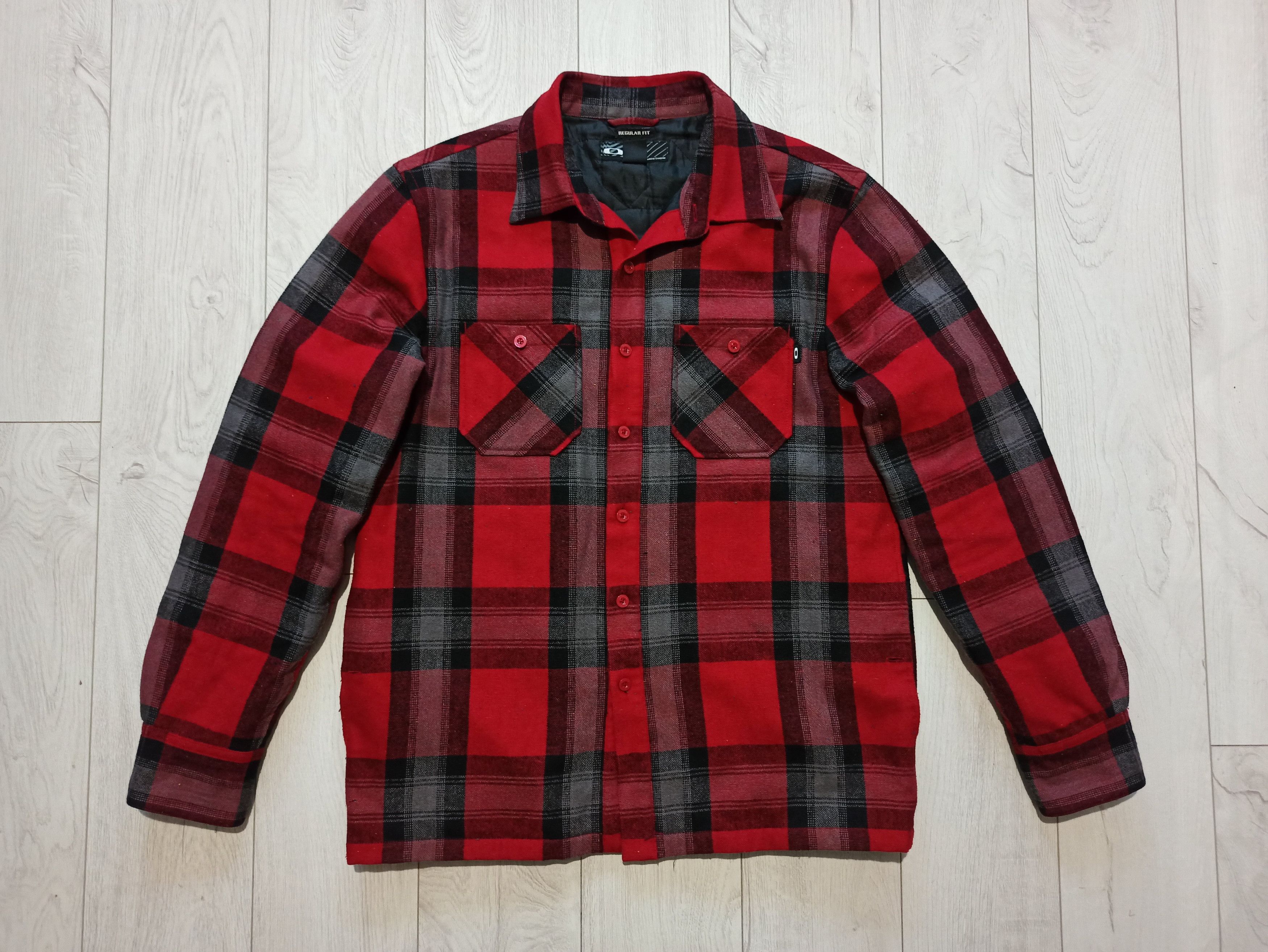 Oakley Oakley Plaid Wool Shirt Jacket Quilted Lining Size US M / EU 48-50 / 2 - 1 Thumbnail