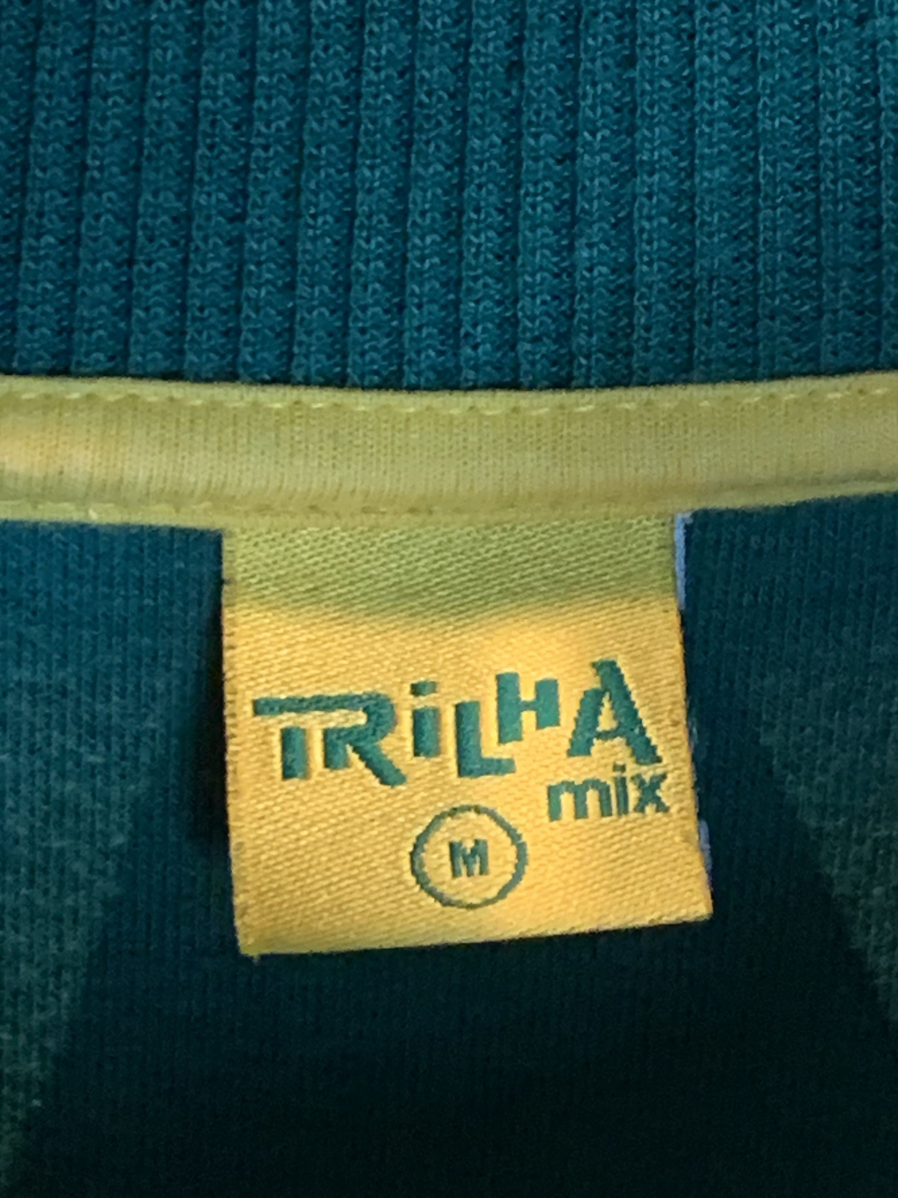 Vintage *RARE* Vintage Brasil Brazil Striped Zip Track Jacket Y2K Size US M / EU 48-50 / 2 - 9 Thumbnail