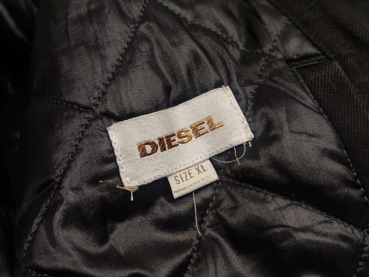 Diesel Diesel Industry Warm men's Black Denim Jacket Vintage style Size US XL / EU 56 / 4 - 17 Thumbnail
