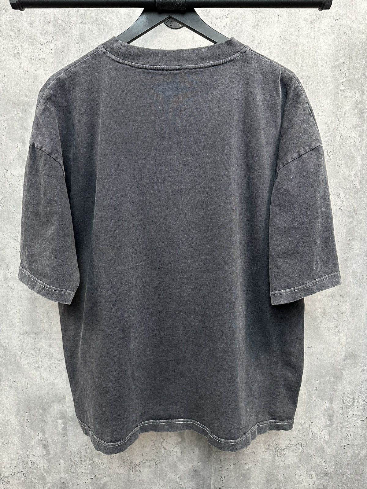Vintage Washed Black Heavyweight Tshirt Boxy Fit Size US L / EU 52-54 / 3 - 2 Thumbnail