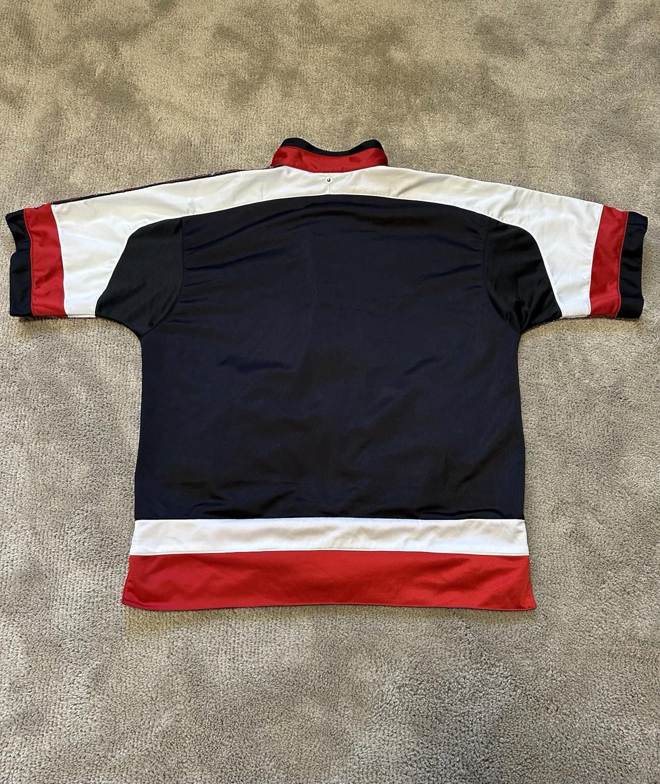 Champion 90s Champion Chicago Bulls Training Shirt Snap Button Zip Up Size US L / EU 52-54 / 3 - 6 Thumbnail