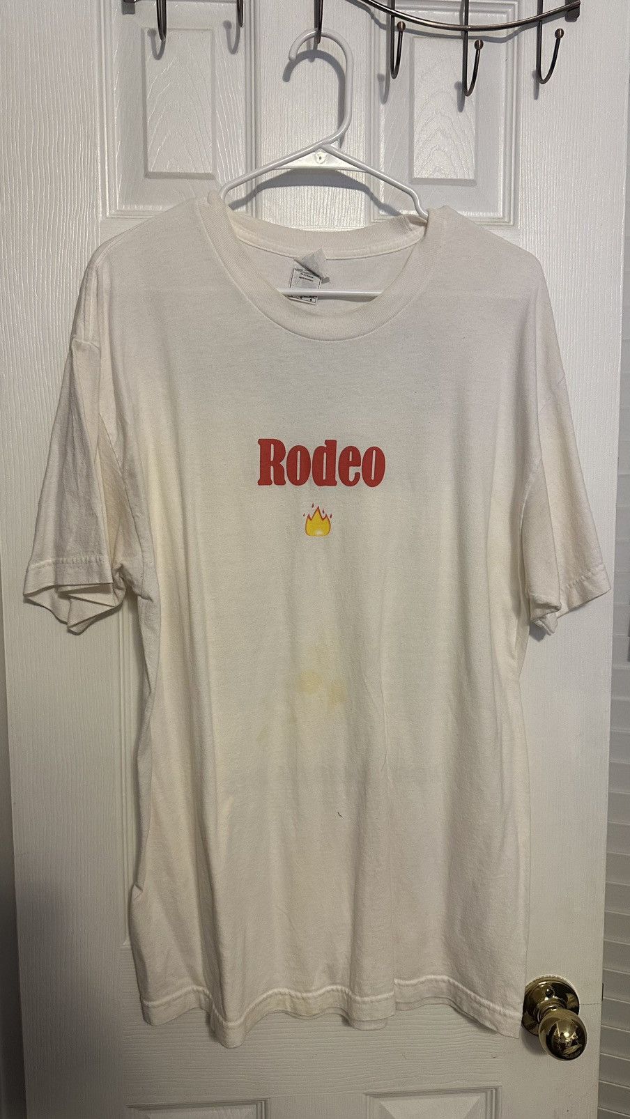 Travis Scott Travis Scott Flame emoji Rodeo Tee Size US XL / EU 56 / 4 - 1 Thumbnail