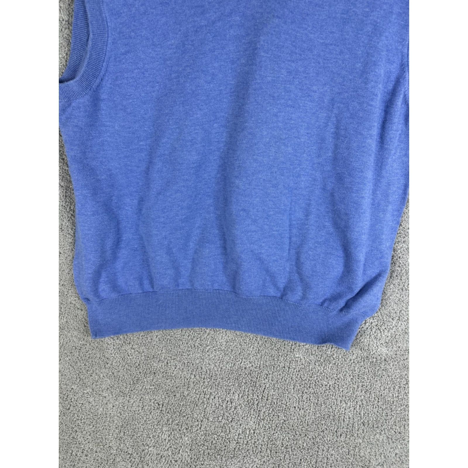 Brooks Brothers Brooks Brothers Sweater Vest Mens XL Blue Supima Cotton V-Neck Knit Pullover Size US XL / EU 56 / 4 - 6 Thumbnail