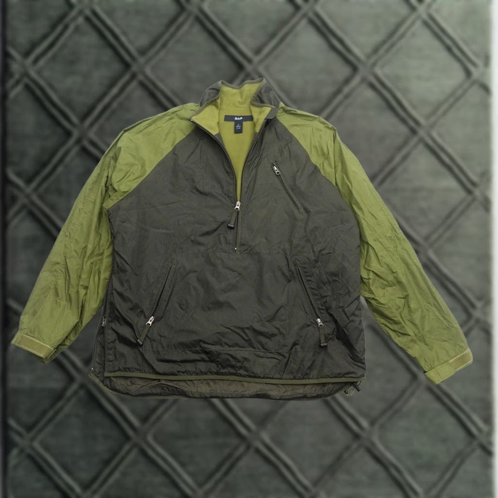 Gap GAP XL Olive Green Parachord Pullover Anorak Jacket Zipper Mens Size XL (26X30) Size US XL / EU 56 / 4 - 1 Thumbnail