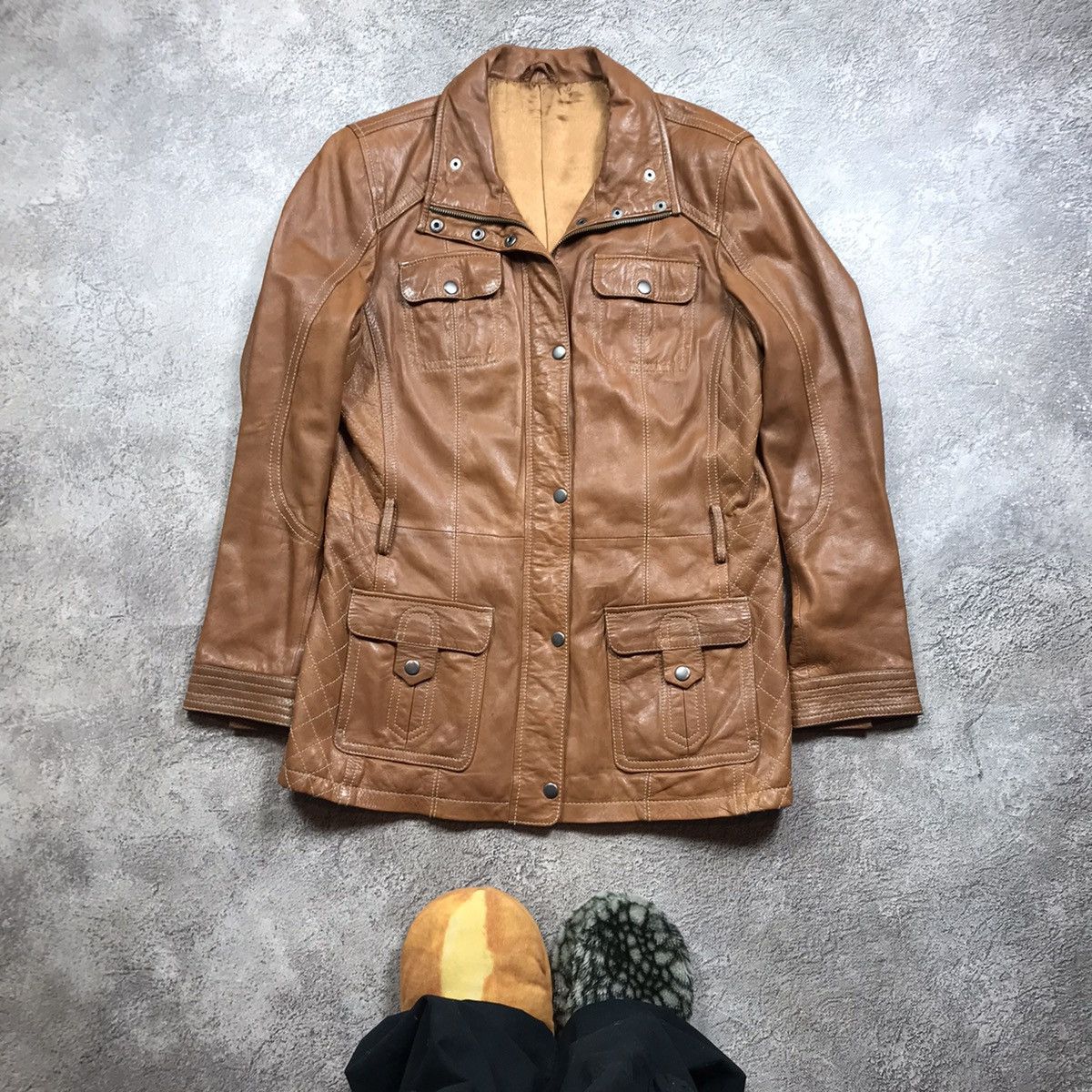 If Six Was Nine VINTAGE Y2K LEATHER JACKET JAPAN NAPOLEON STYLE STREETWEAR Size L / US 10 / IT 46 - 1 Thumbnail