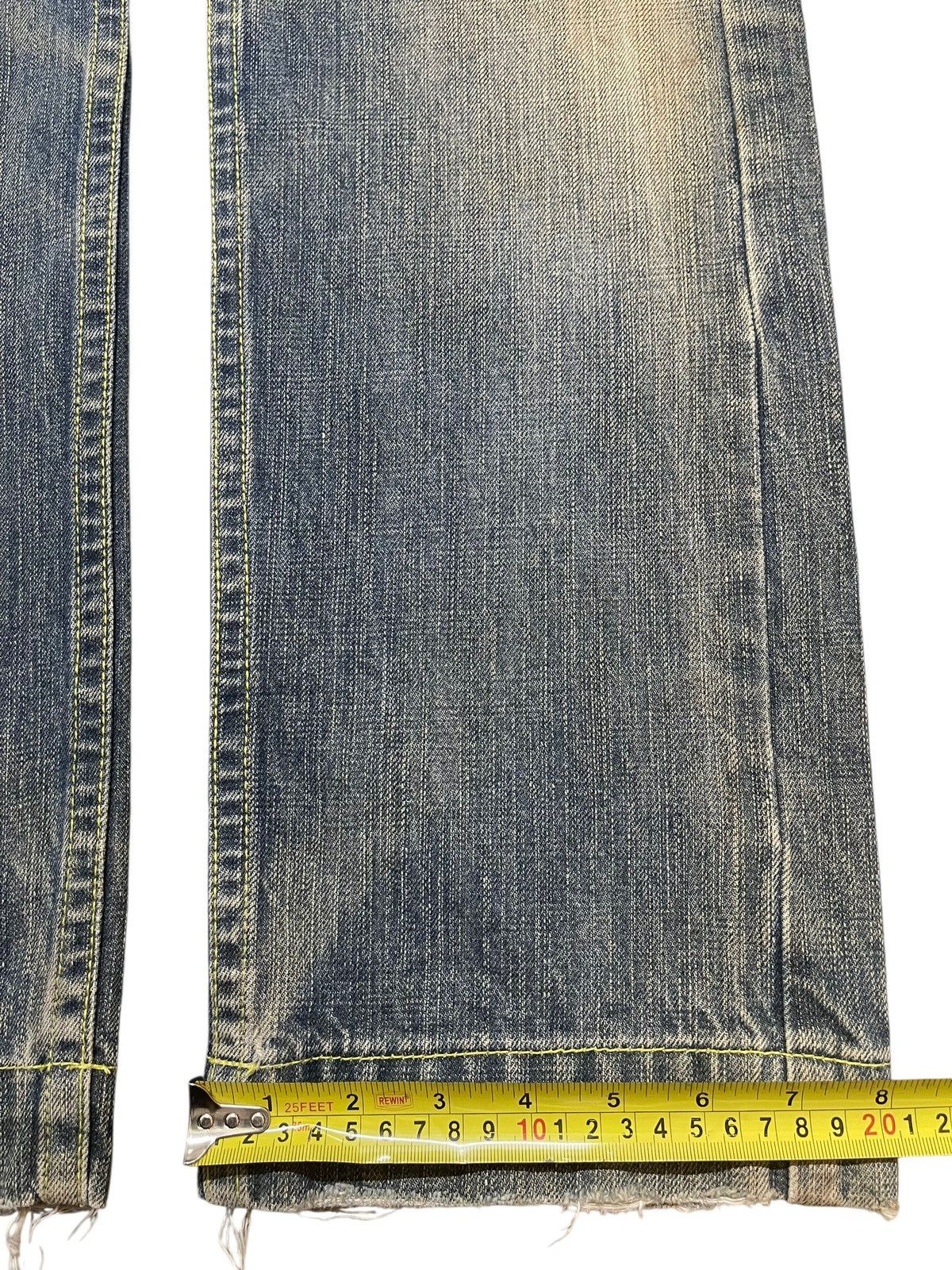 Hysteric Glamour Vintage Japanese Brand Mud Style Wash Distress Loose Jeans Size US 30 / EU 46 - 16 Thumbnail