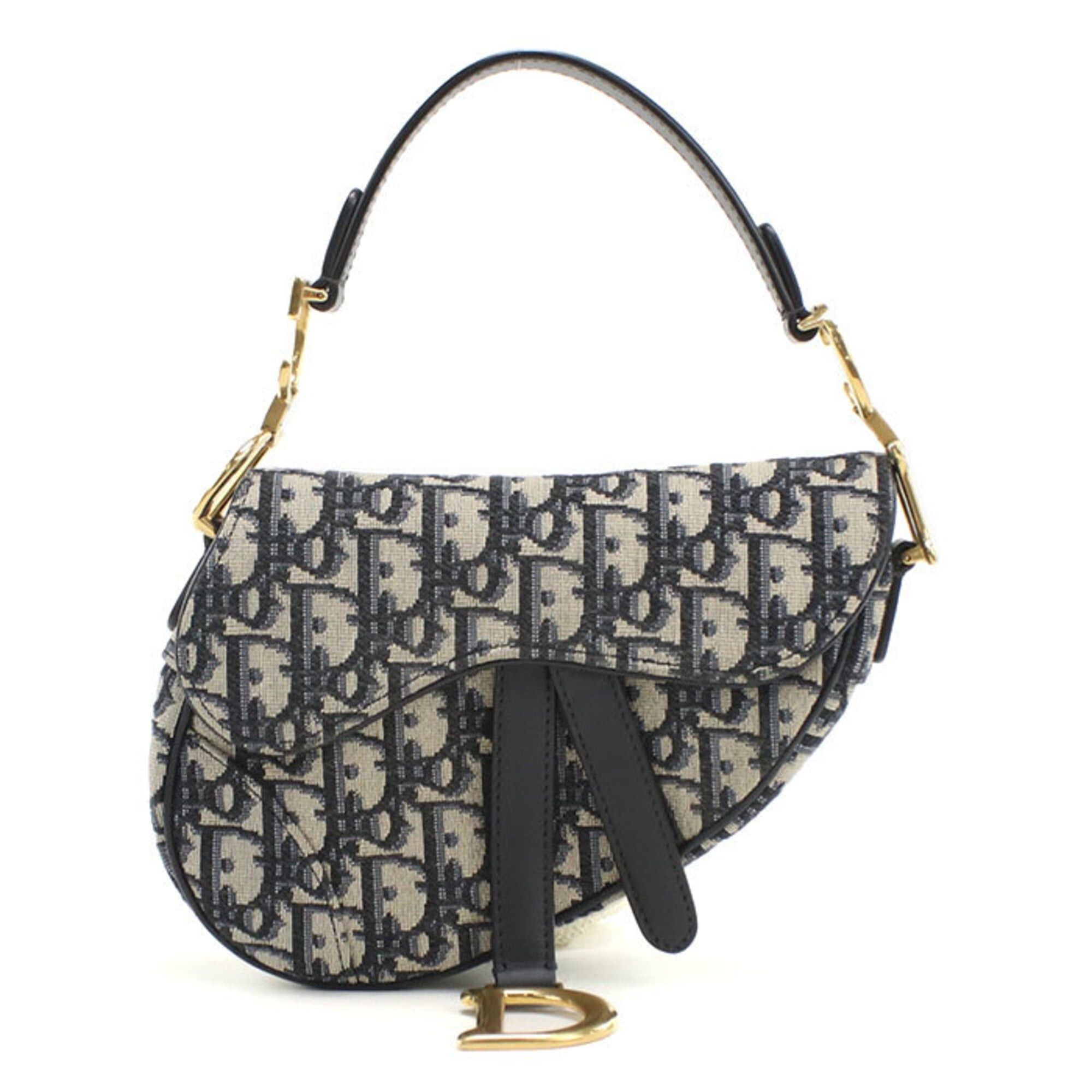 Dior Christian Dior DIOR Dior Mini Saddle Handbag for Women, Navy Size ONE SIZE - 1 Thumbnail