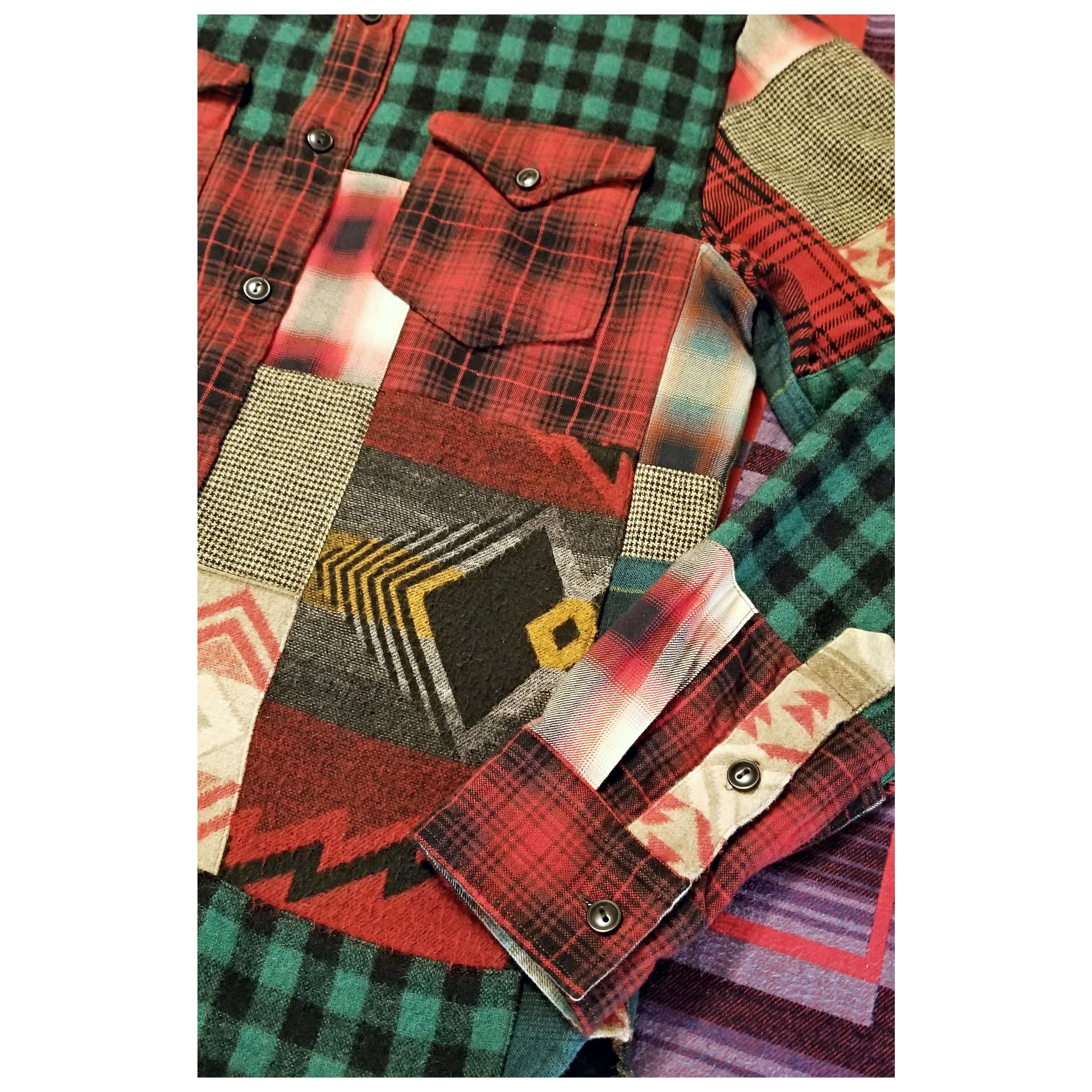 Polo Ralph Lauren *NWOT* DOUBLE RL RALPH LAUREN WOOL PATCHWORK SHIRT- MEDIUM Size US M / EU 48-50 / 2 - 7 Thumbnail
