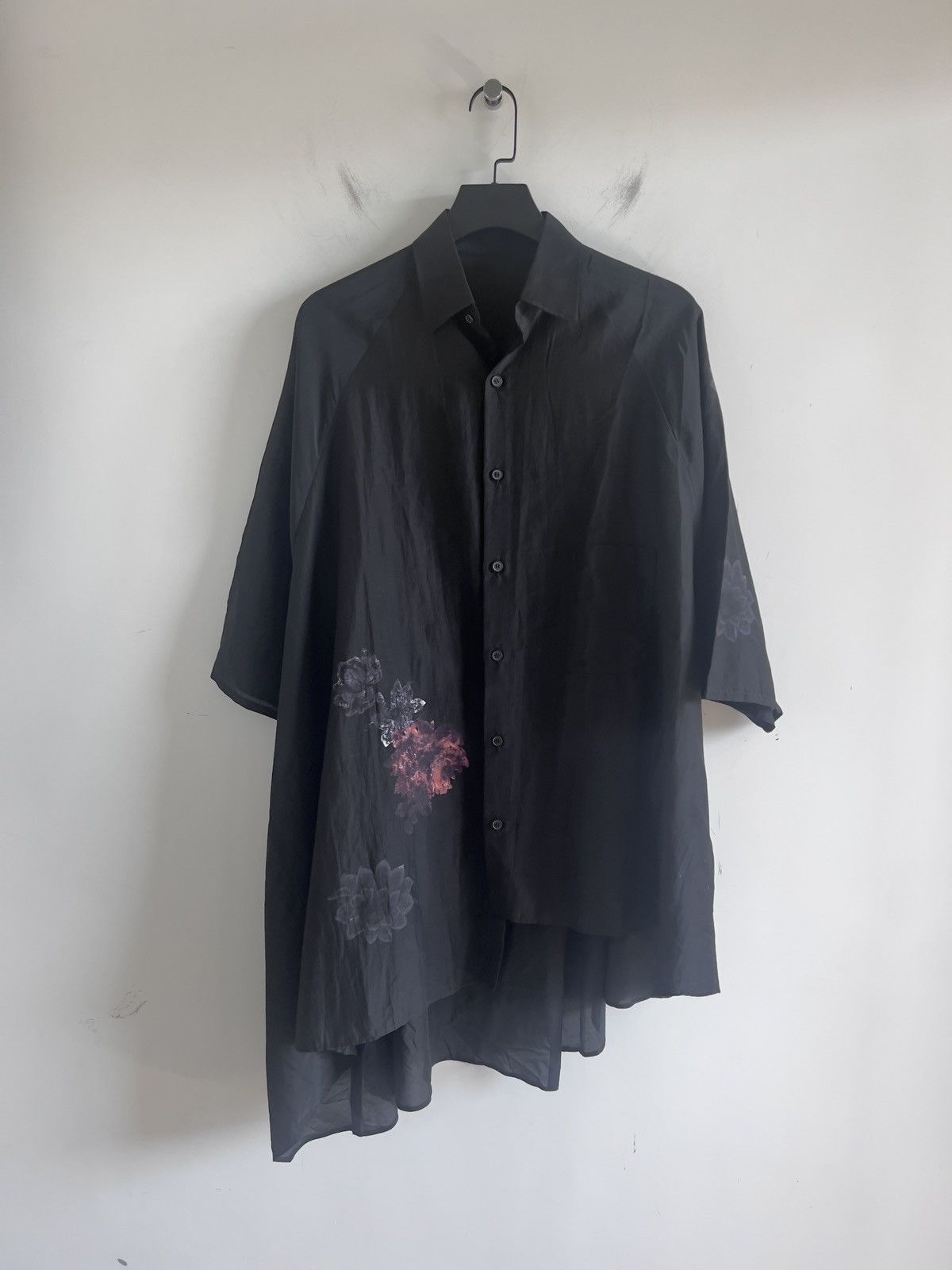 Yohji Yamamoto Yohji Yamamoto Pour Homme CELLULOSE LOAN STAND COLLAR BLOUSE Size US M / EU 48-50 / 2 - 1 Thumbnail