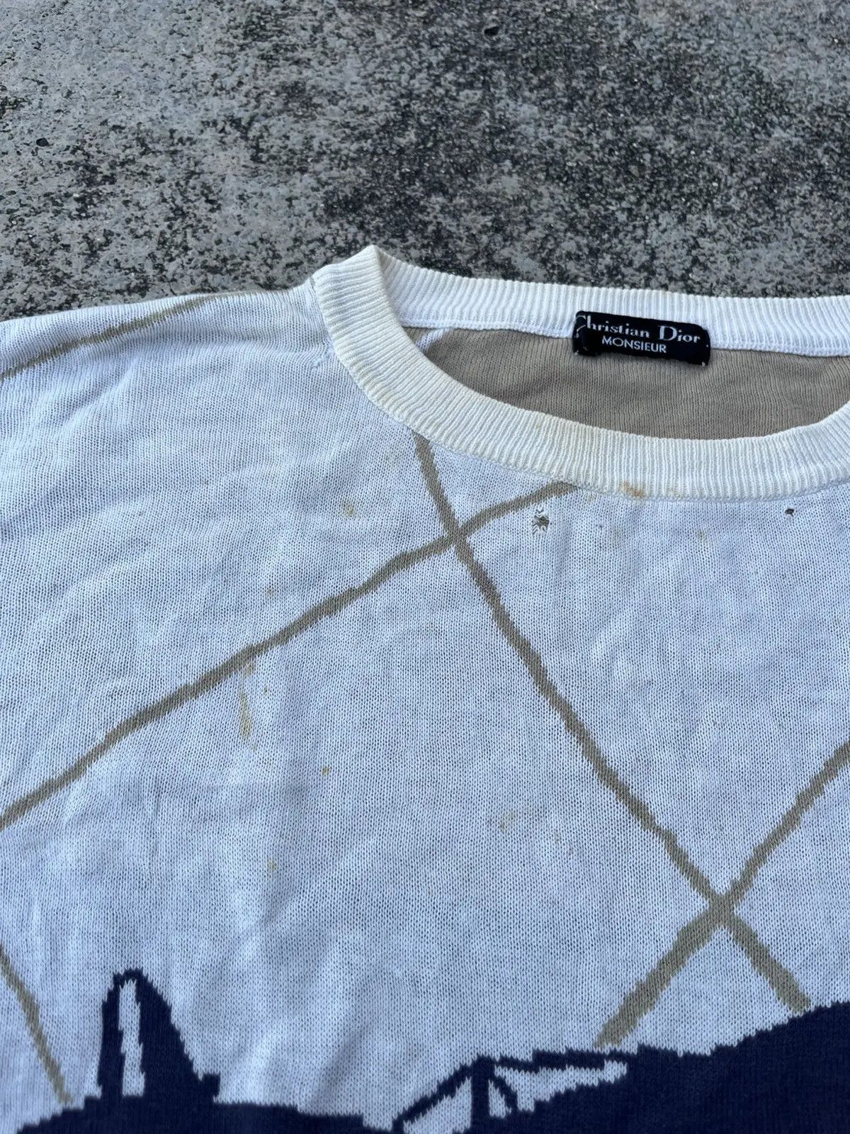 Christian Dior Monsieur Distressed Christian Dior 90s Sweater Size US L / EU 52-54 / 3 - 6 Thumbnail