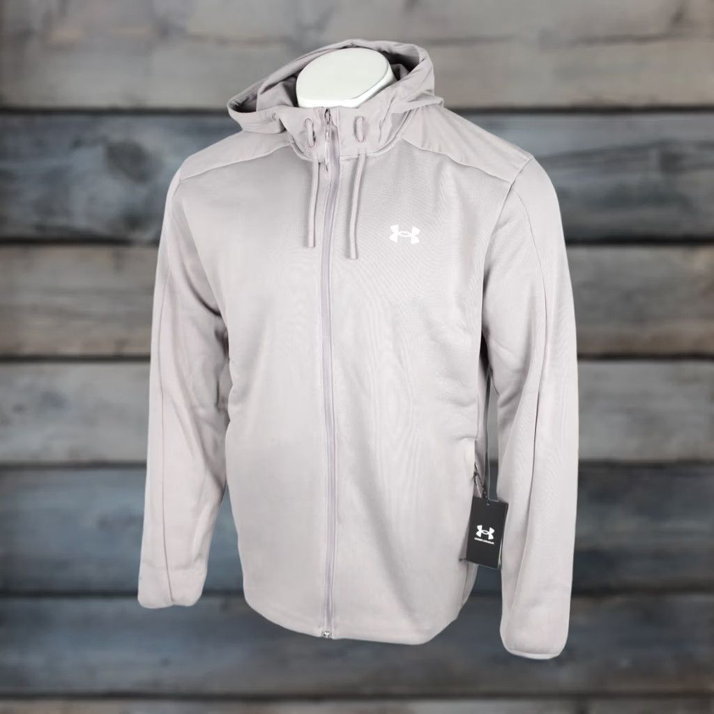 Under Armour Under Armour Men's Essential Swacket Full Zip Hoodie L Large Tetra Gray 1378824 Size US L / EU 52-54 / 3 - 1 Thumbnail