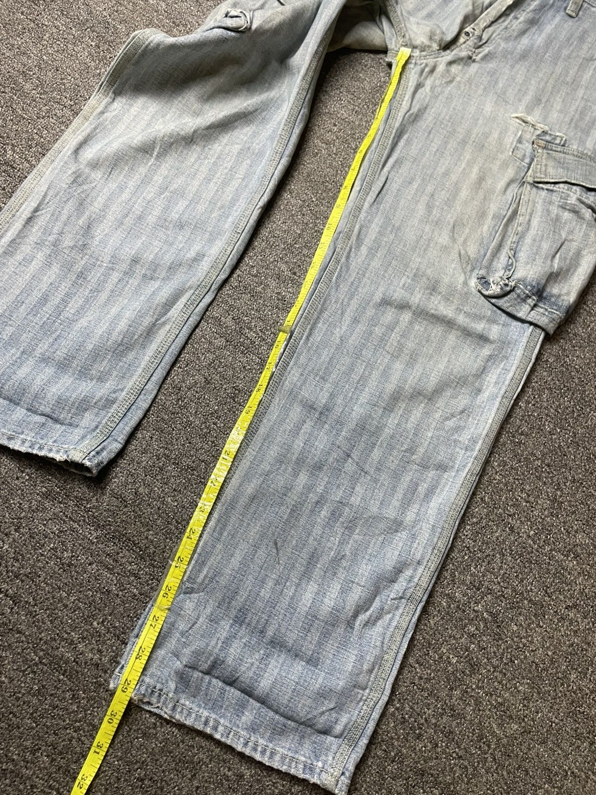 Blue Blue Japan × Japanese Brand × Vintage BLUE BLUE Brand Cargo Denim Jeans (112) Size US 31 - 8 Thumbnail