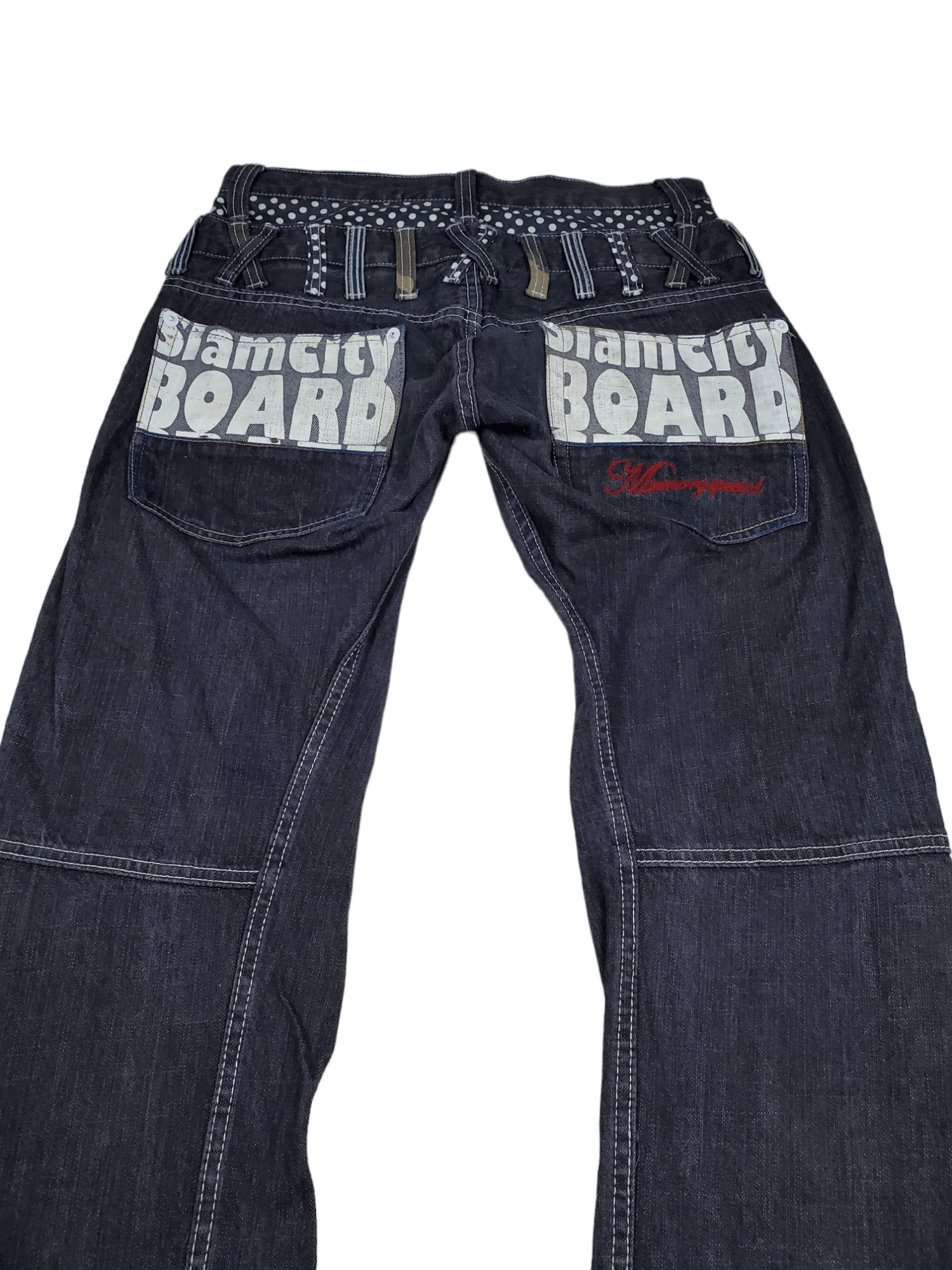 Vintage 🔥Vintage Denim Double Waist Slam City Board 🔥 Size US 31 - 8 Thumbnail