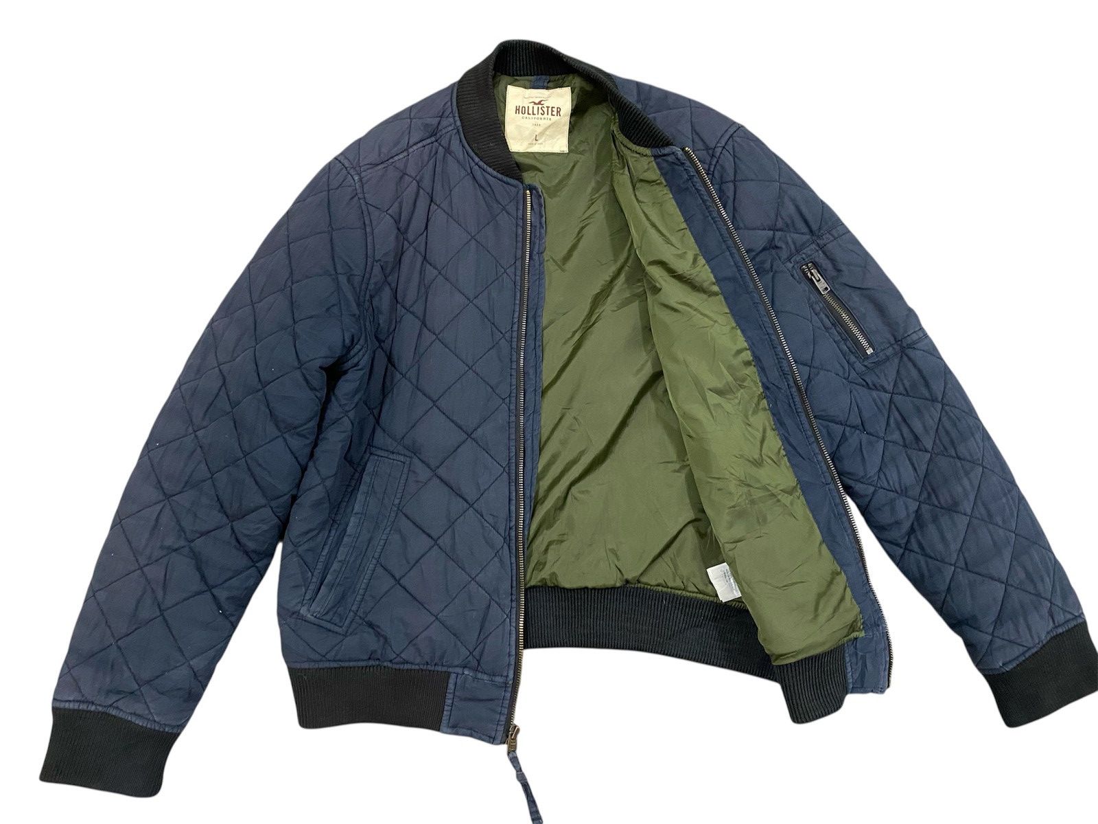 Hollister Vtg Hollister Bomber Quilted Jacket Size US L / EU 52-54 / 3 - 1 Thumbnail