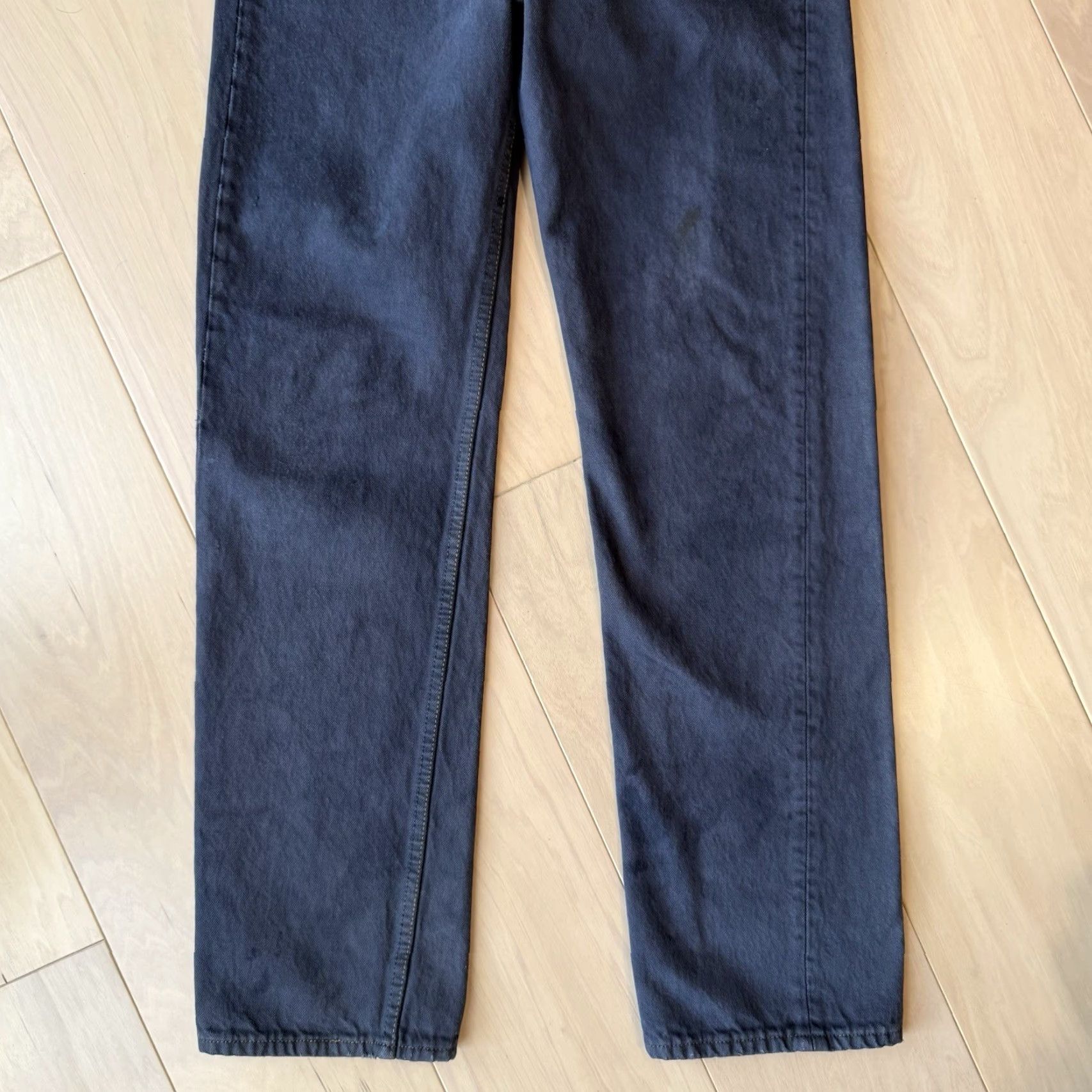 Levi's VINTAGE Levi's 501 Jeans 30 Purple Straight Leg 90s Denim Workwear Non Selvedge Mens Jeans 501 Series Cowboy Southwestern USA Western 90s Size US 30 / EU 46 - 4 Thumbnail