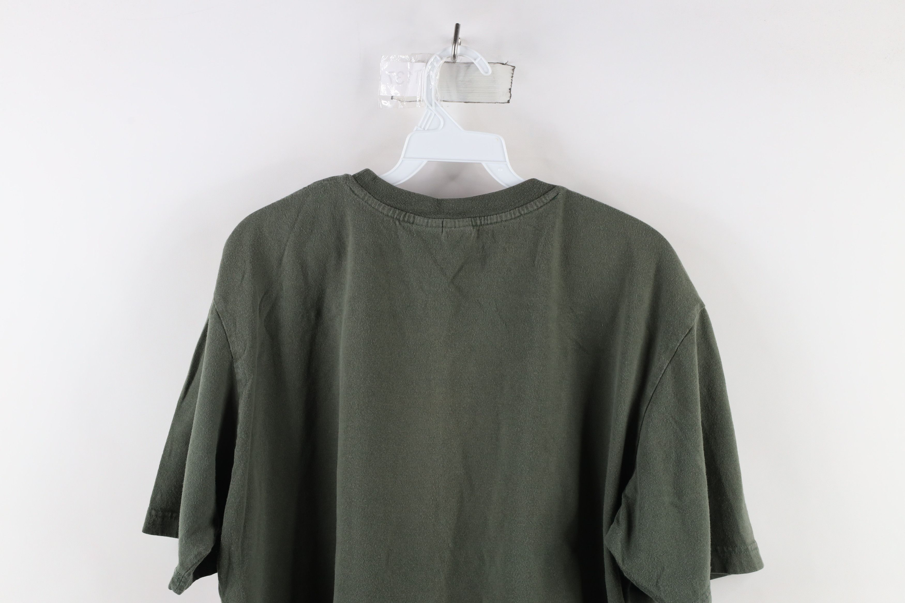 Vintage Vintage 90s Streetwear Short Sleeve T-Shirt Green Cotton Size US L / EU 52-54 / 3 - 6 Thumbnail