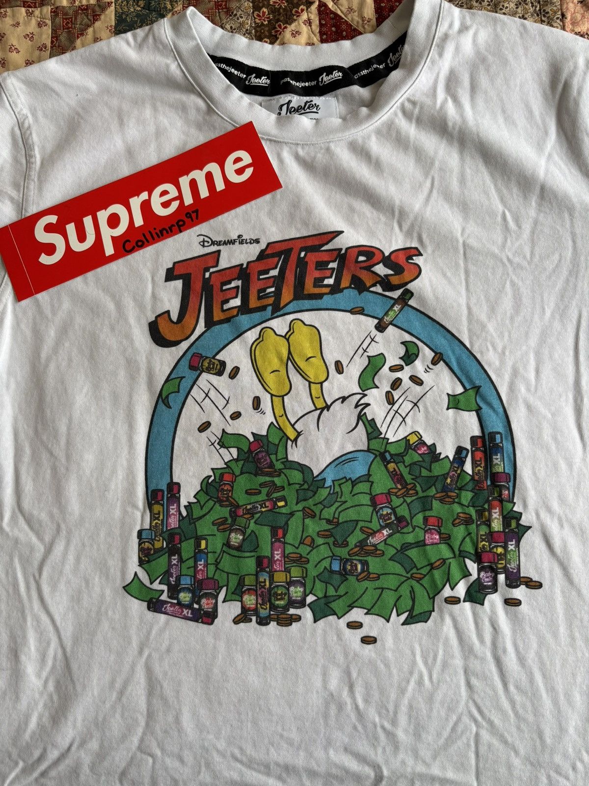 Disney Rare Jeeters x Disney Parody Tee – Duck Dive Money Pit White Size US M / EU 48-50 / 2 - 3 Thumbnail