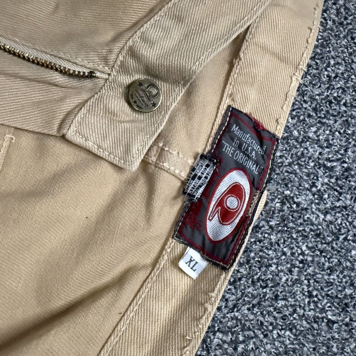 Hypebeast 🔥🇺🇸 Vtg 90s American Streetwear Crazy Baggy Jeans Size US 37 - 7 Thumbnail
