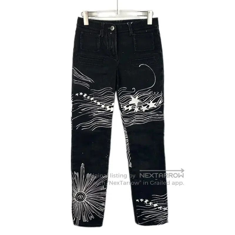 Chanel Chanel Black Cotton Ladies Jeans . Size 22" - 1 Thumbnail