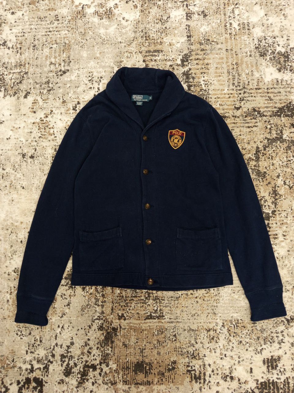 Polo Ralph Lauren Polo Ralph Lauren Cardigan Sweatshirt Chest Crest Logo Blue Size US M / EU 48-50 / 2 - 1 Thumbnail