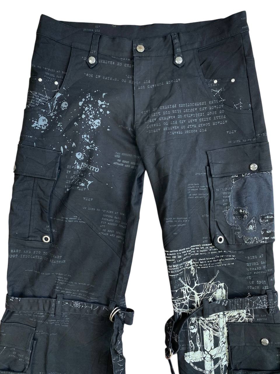 Japanese Brand Y2K H.Anachy Punk Bondage Pants Size US 34 / EU 50 - 2 Thumbnail