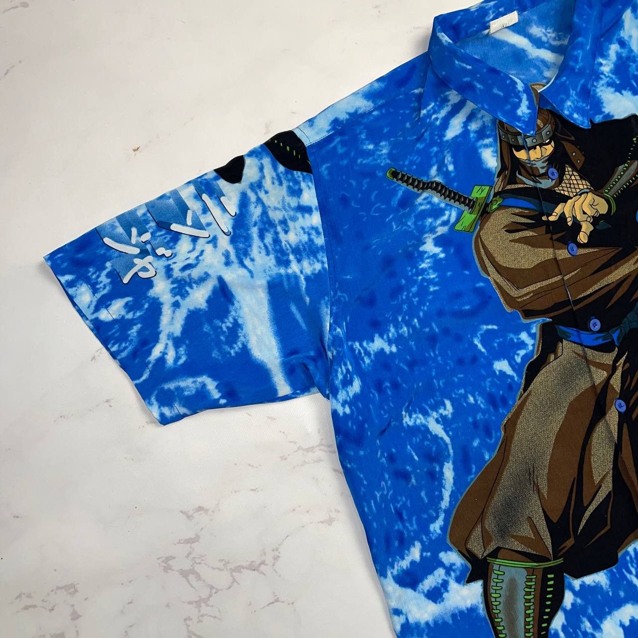 Vintage Vintage Anime Ninja Warrior Oversized Shirt - Akira, Ghost Size US XL / EU 56 / 4 - 11 Thumbnail