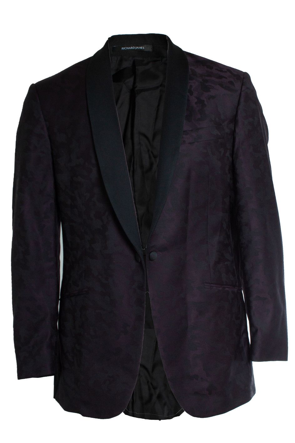 Richard James Richard James, Camo printed blazer in purple Size 40R - 1 Thumbnail
