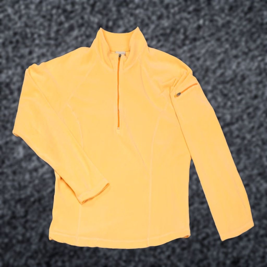 Vintage VINTAGE L.L. Bean Fleece Pullover Women's Regular Size M 1/2 Zip Orange 90s Outdoor Hiking Sweatshirt Ladies Size M / US 6-8 / IT 42-44 - 1 Thumbnail