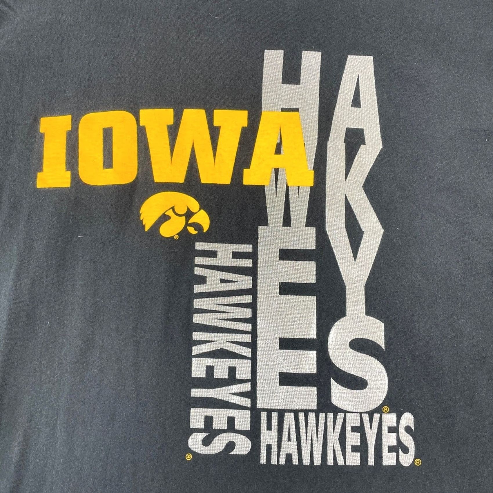 Starter VINTAGE? No — Starter Iowa Hawkeyes T Shirt Mens XL Black Graphic NCAA Collegiate Sportswear Size US XL / EU 56 / 4 - 2 Thumbnail