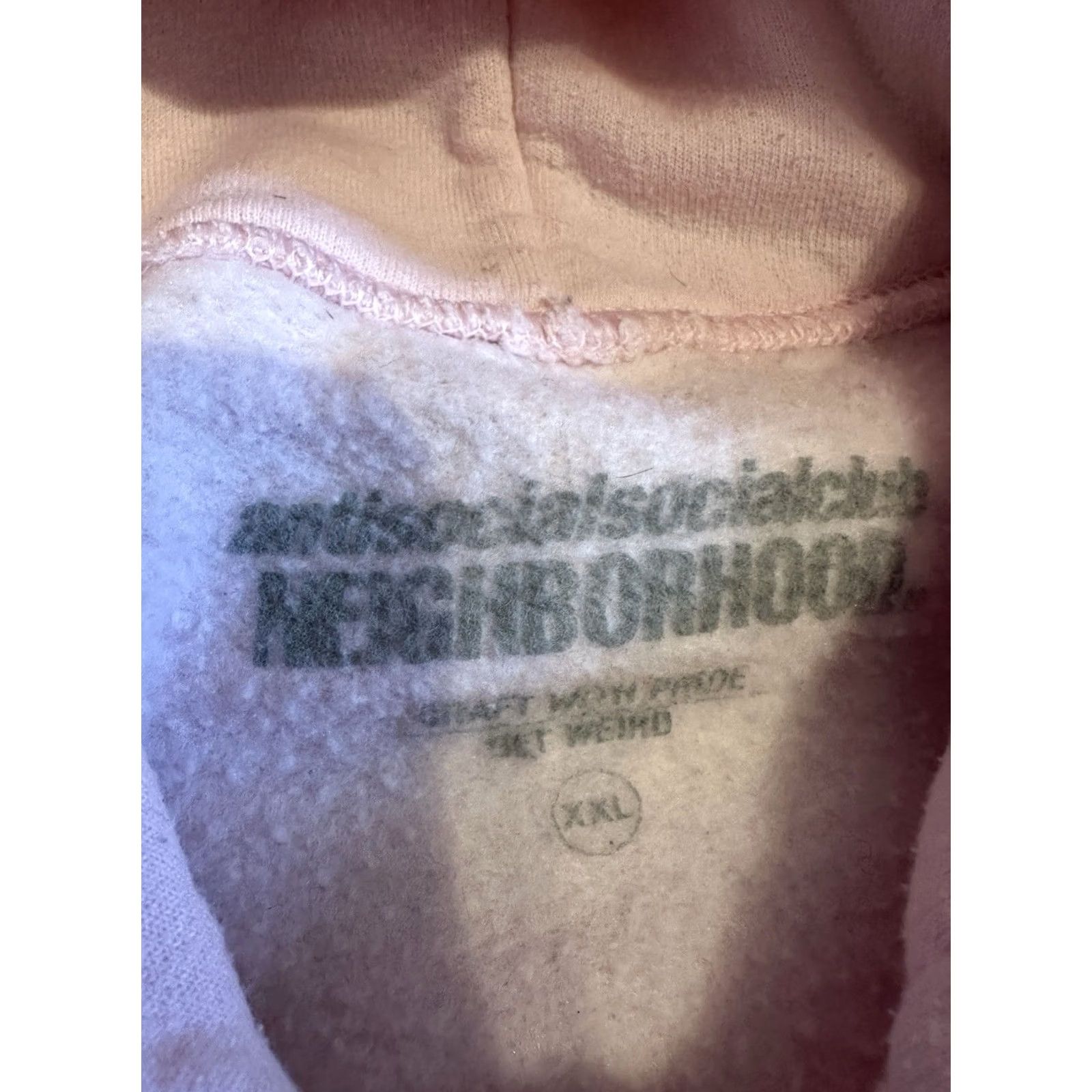 Anti Social Social Club Anti Social Social Club Neighborhood Hoodie Sweatshirt Pink 2XL Size US XXL / EU 58 / 5 - 3 Thumbnail