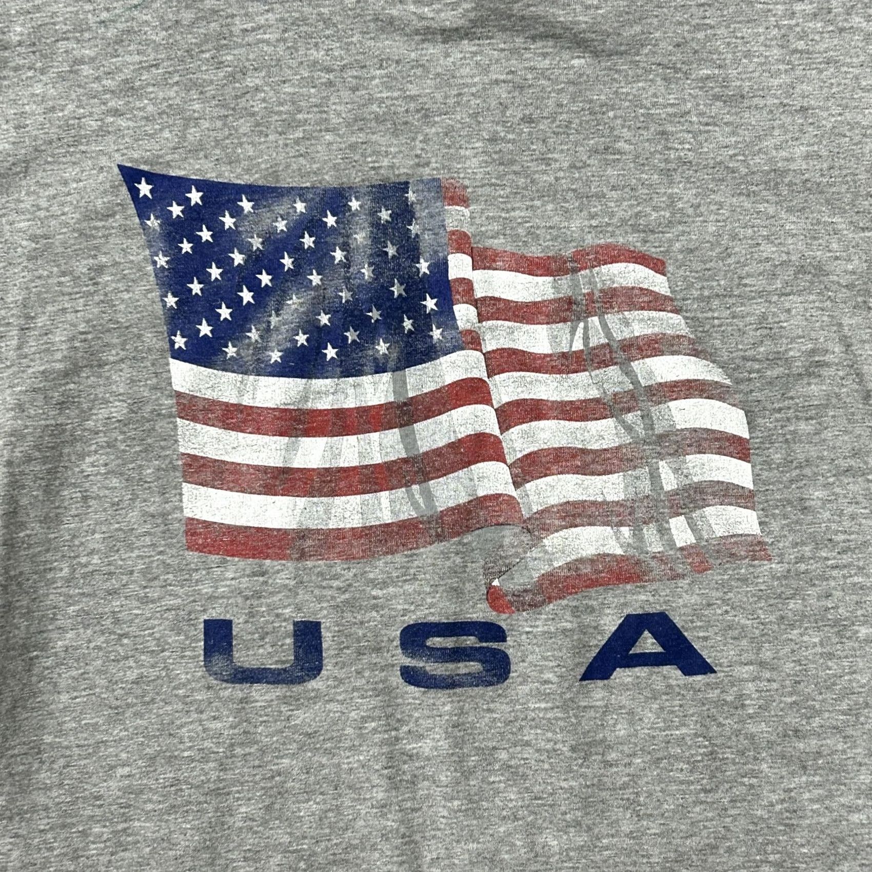 Vintage VINTAGE USA Flag Shirt Mens Large Gray Briar Creek Sportswear Patriotic Graphic Tee Size US M / EU 48-50 / 2 - 2 Thumbnail