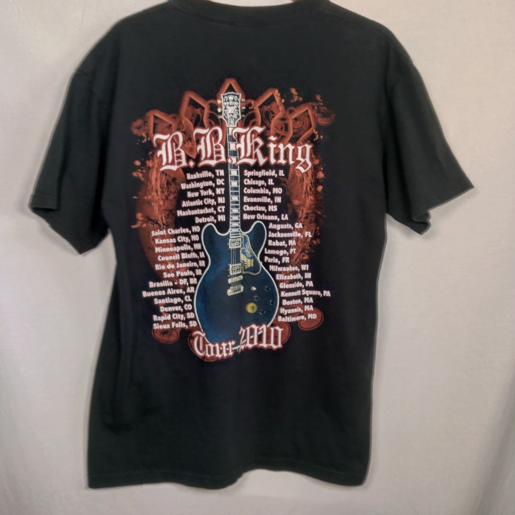Anvil VINTAGE BB King Shirt Men Large Black 2010 Tour T Music Blues Guitar Short Sleeve Crew Neck Mens Size US L / EU 52-54 / 3 - 3 Thumbnail