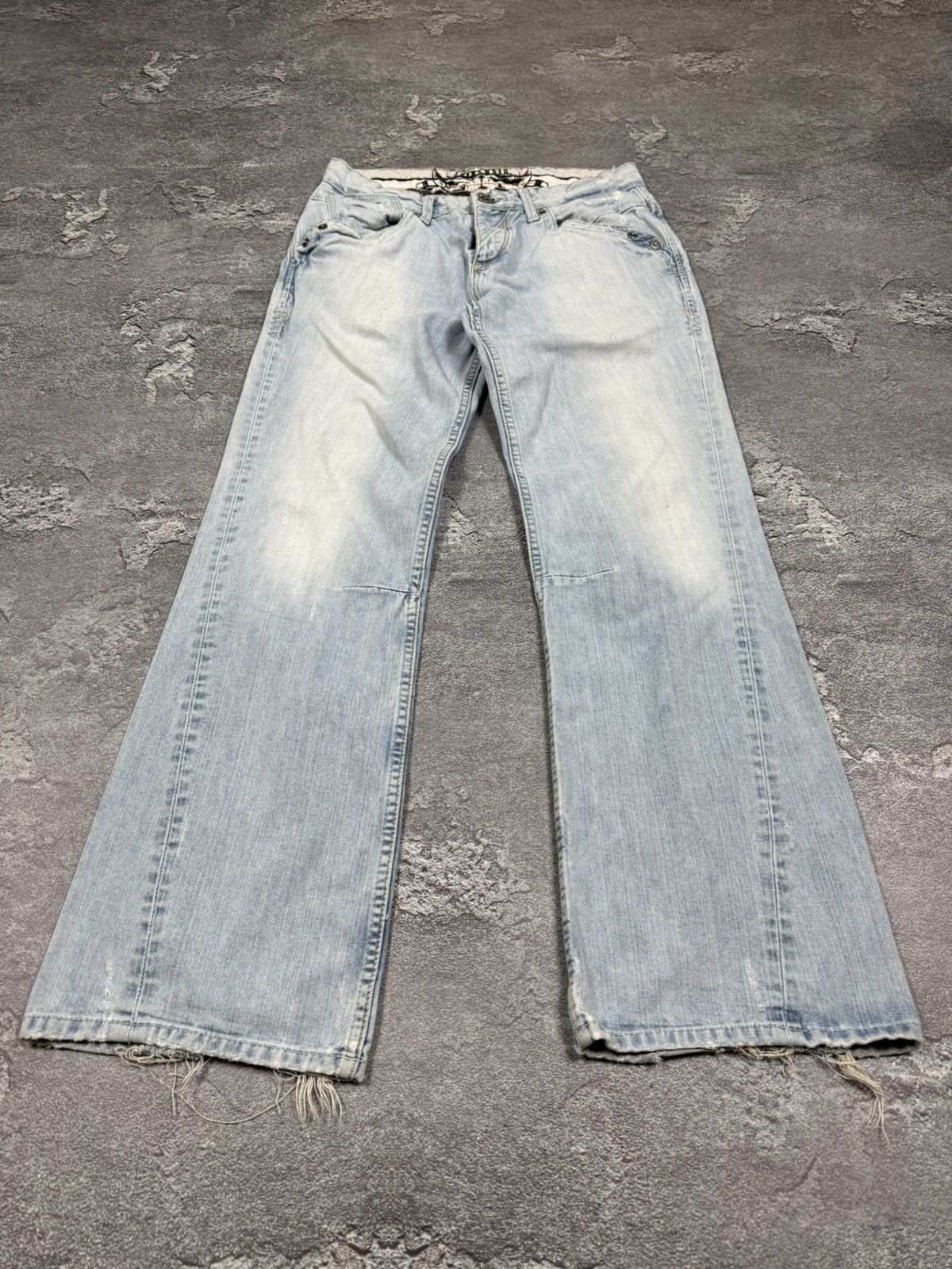If Six Was Nine Y2K 2000s Flared Bootcut Loose Straight Washed Jeans Size 32 Size US 32 / EU 48 - 5 Thumbnail