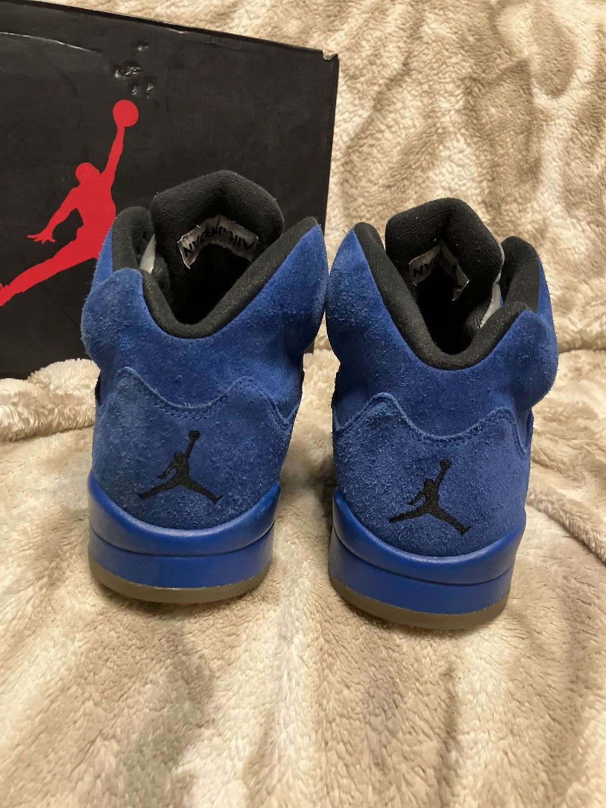 Jordan Brand Sz 10m- Air Jordan 5 Retro Blue Suede- Used OG All Size US 10 / EU 43 - 3 Thumbnail