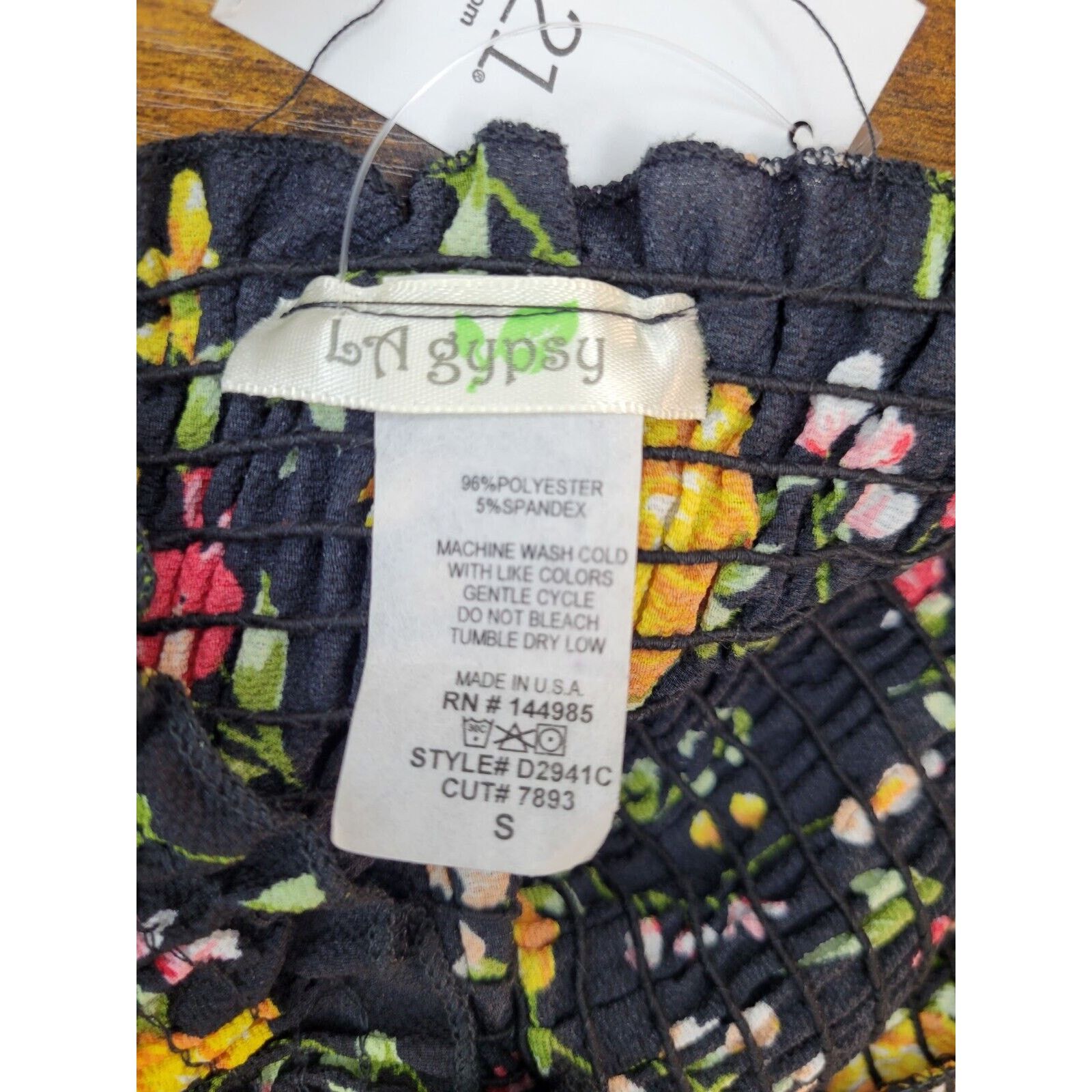 rue21 Rue21 Small S Black Long Floral Dress Gothic Ruffled Hipster Size S / US 4 / IT 40 - 8 Thumbnail