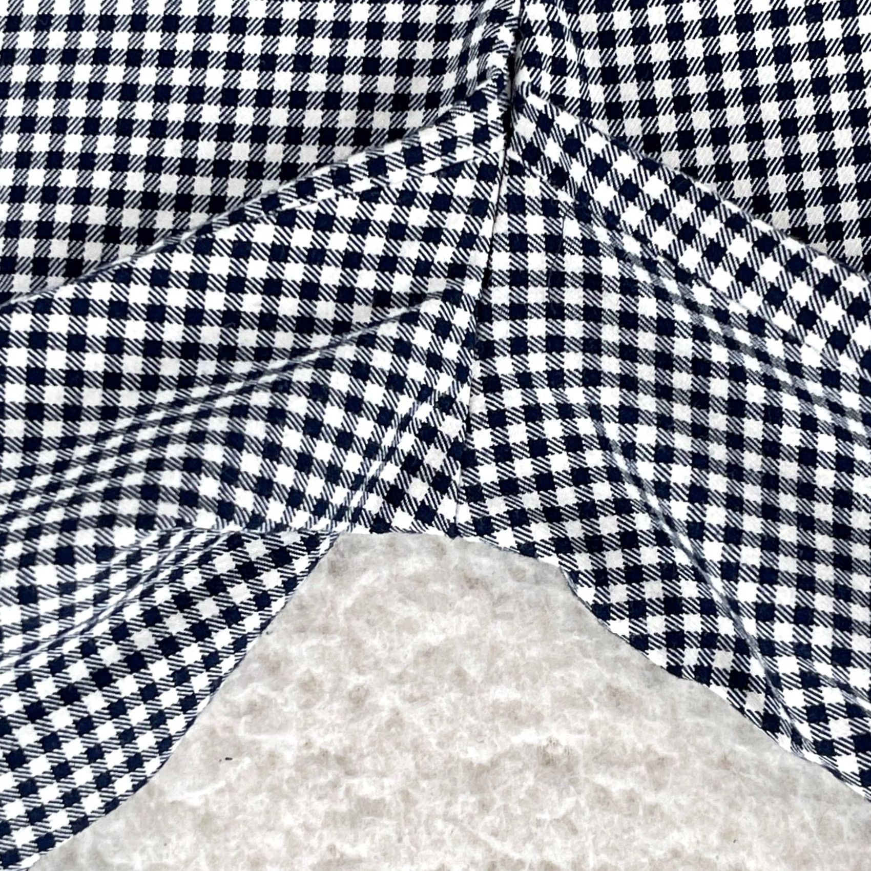 J. Jill J. Jill Blue Gingham Straight Leg Pants Womens Size 4P Low-Rise Flat Front Pull On Size 27" / US 4 / IT 40 - 5 Thumbnail