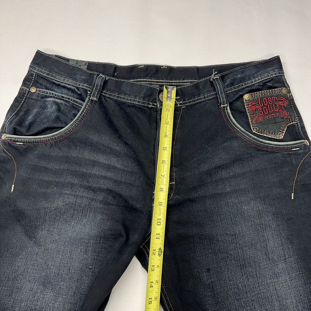Imperious × Vintage Imperious Delf Jeans Black Denim Lost Souls Pocket Y2K Size US 38 / EU 54 - 25 Thumbnail