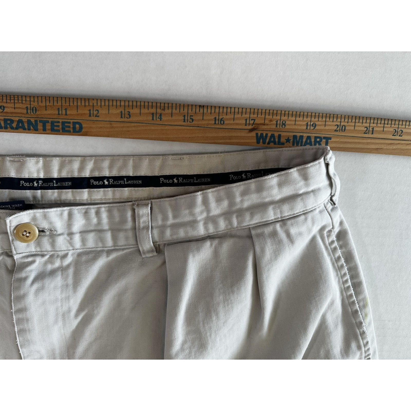 Polo Ralph Lauren Polo Ralph Lauren Classic Chino Tyler Shorts Cream Sz 42 Size US 42 / EU 58 - 7 Thumbnail
